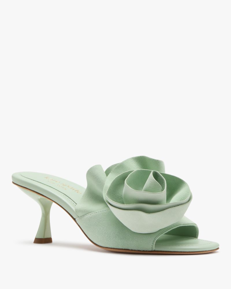Katespade Flourish Heeled Sandal Pistachio Ice
