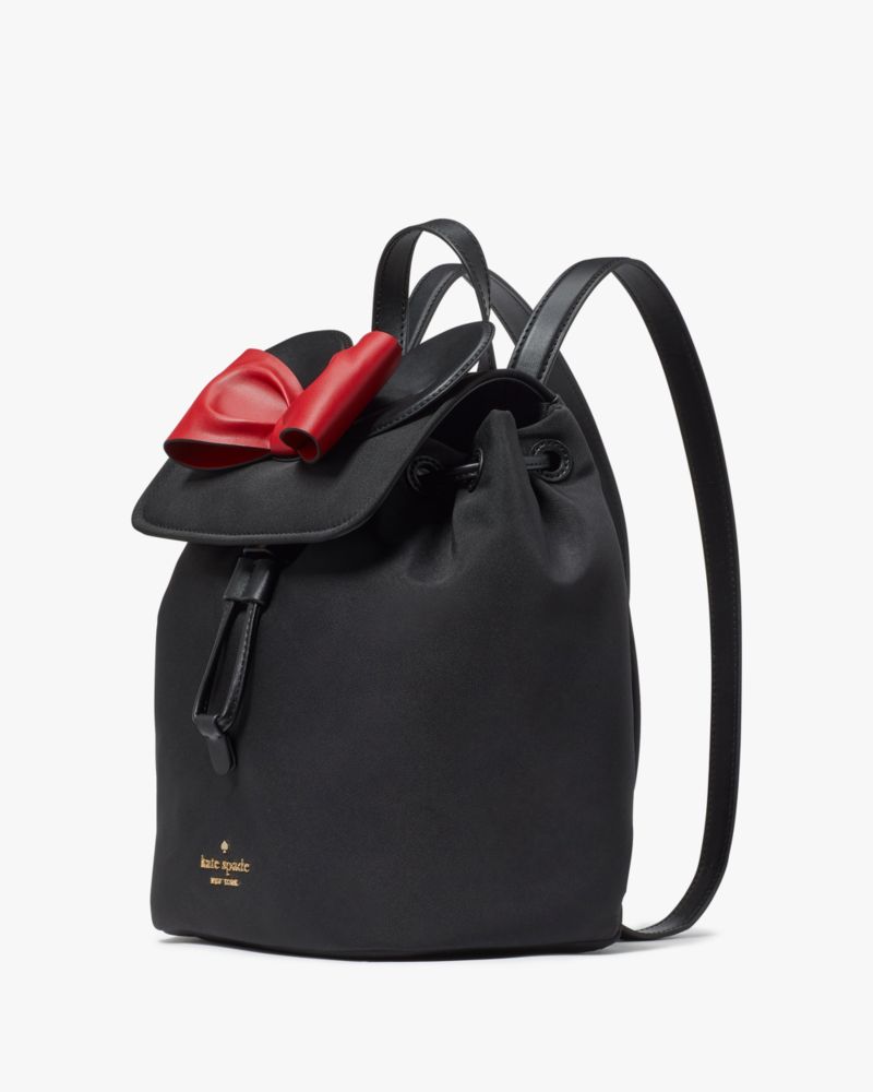 KateSpade Disney X Kate Spade New York Minnie 3d Flap Backpack Black Multi