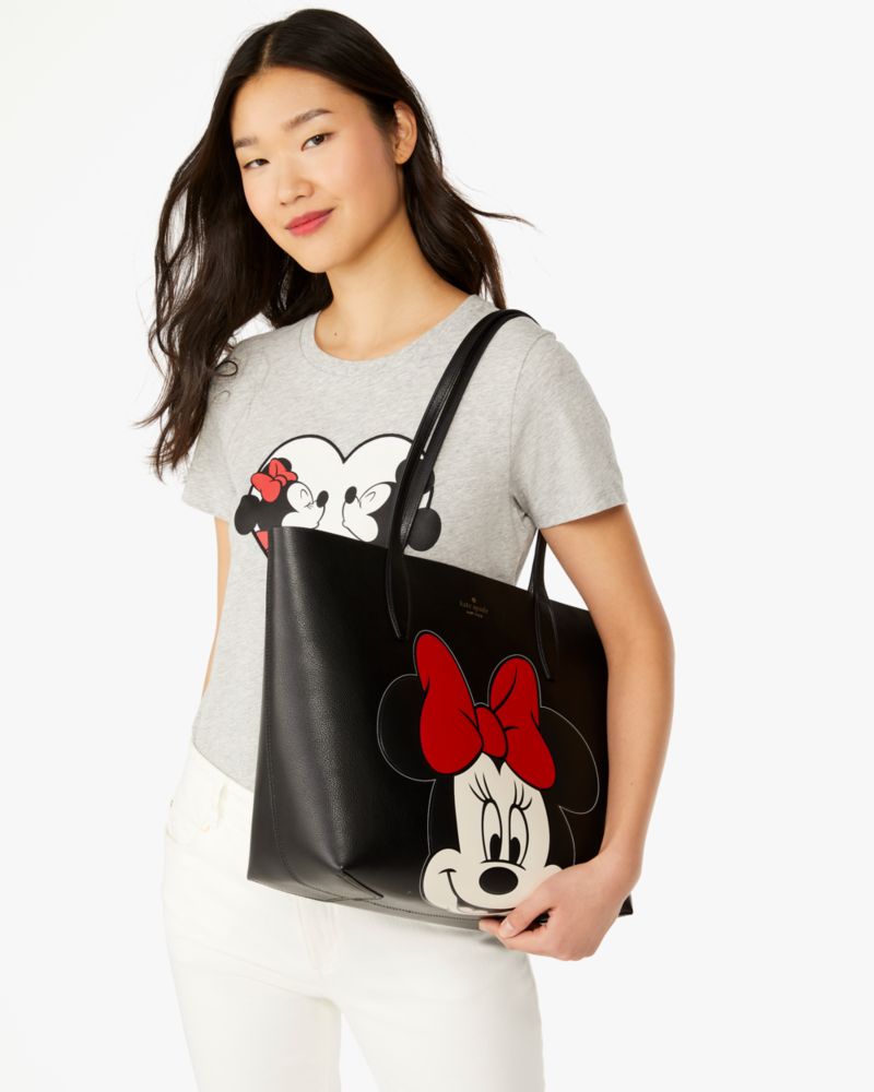 KateSpade Disney X Kate Spade New York Reversible Minnie Large Tote Black Multi