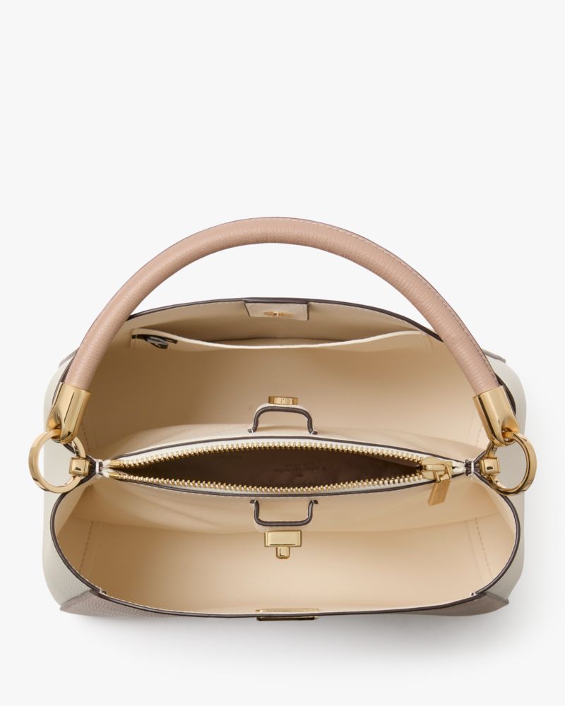 KateSpade Phoebe Medium Top Handle Bag Toasted Hazelnut Multi