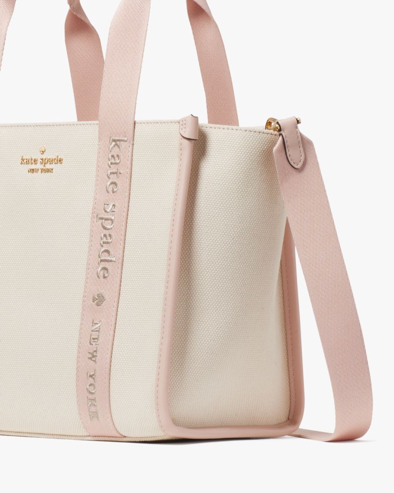 KateSpade Kip Canvas Small Tote Rose Smoke Multi