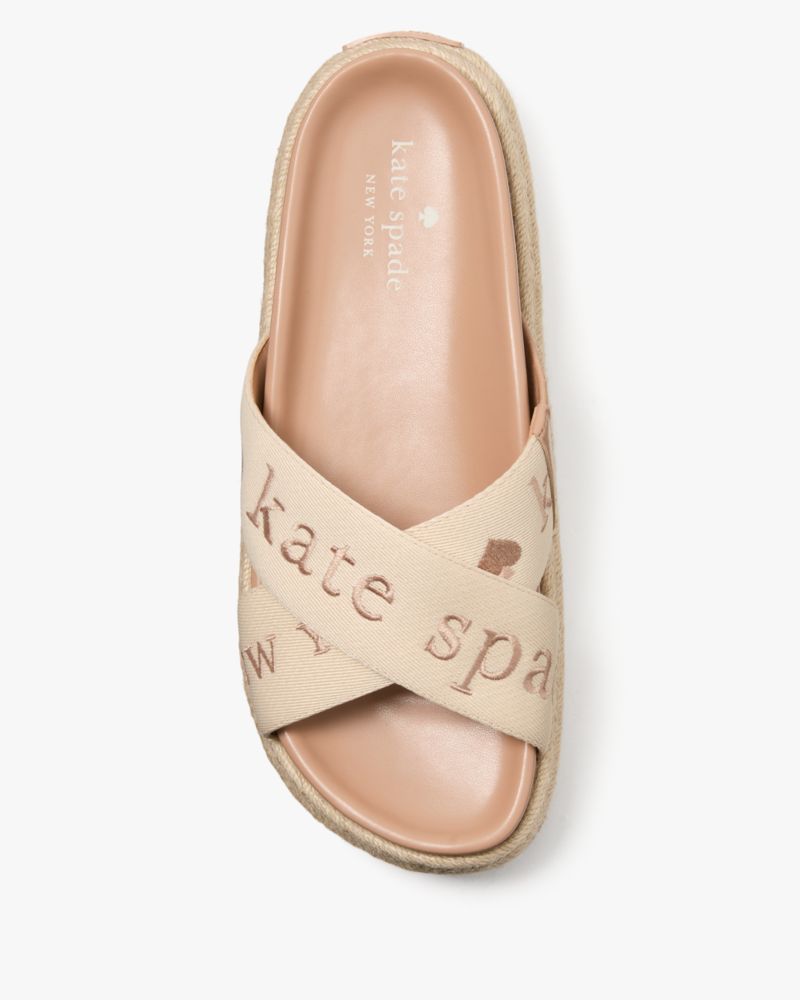 Katespade Piper Flatform Espadrilles Light Fawn