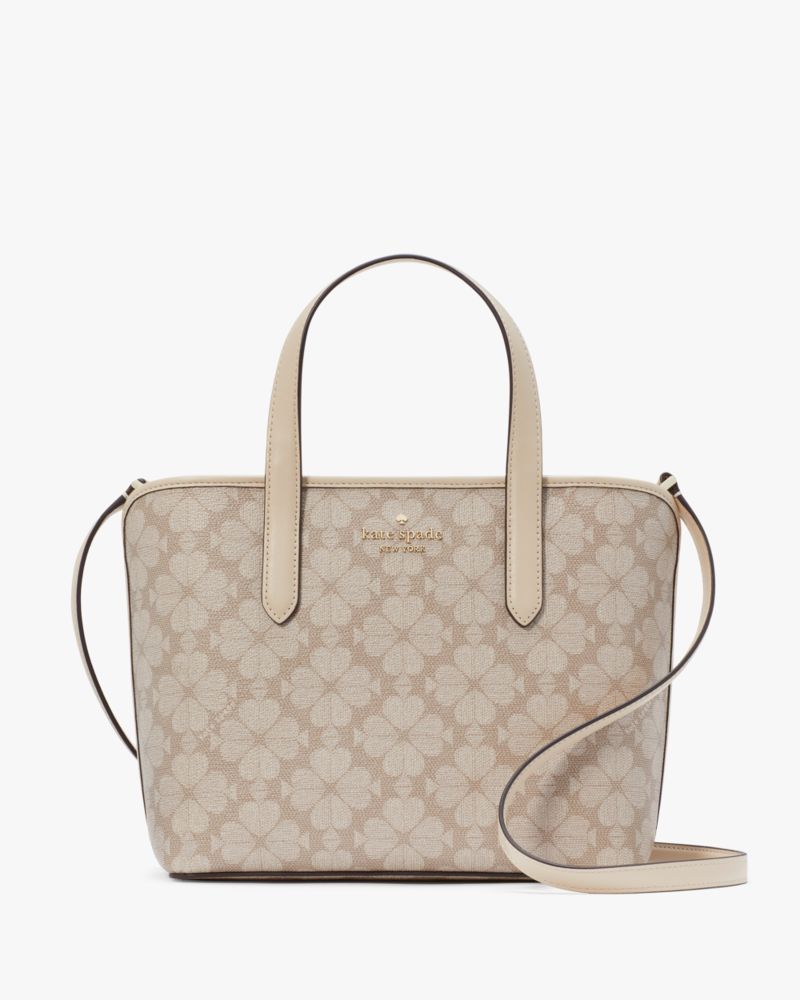 KateSpade Spade Flower Small Tote Dark Beige Multi