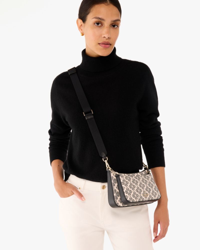 KateSpade Spade Flower Small Crossbody Black Multi