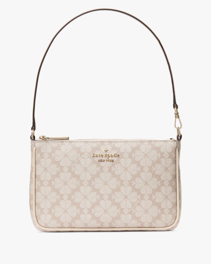 KateSpade Spade Flower Convertible Wristlet Dark Beige Multi