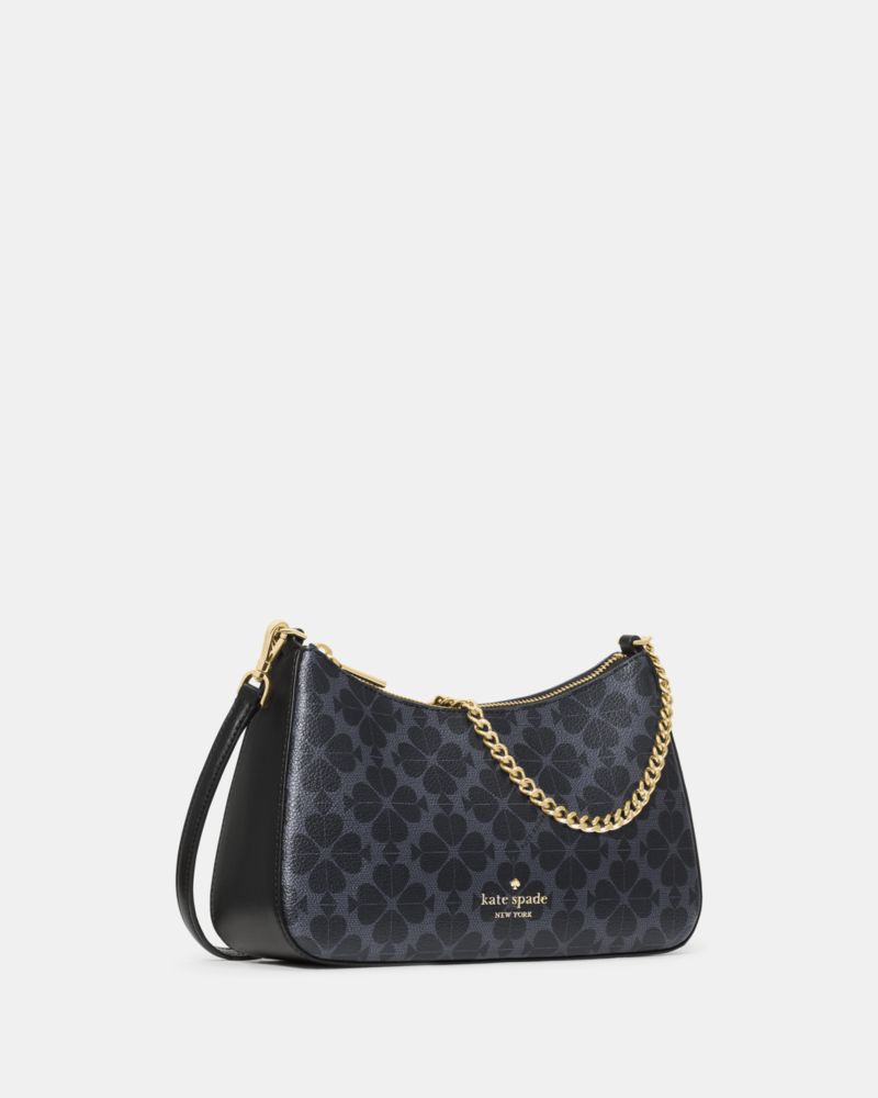 KateSpade Margot Spade Flower Convertible Shoulder Bag Black