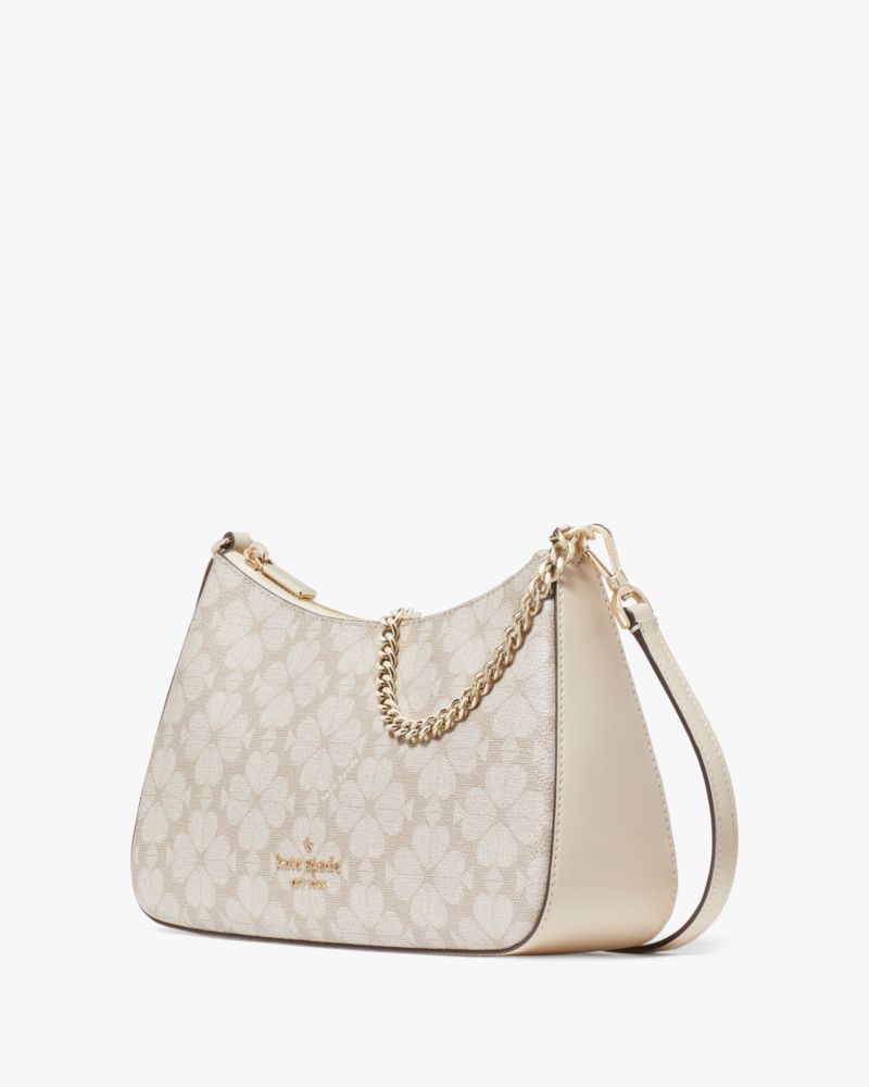 KateSpade Signature Spade Flower Medium Convertible Crossbody Dark Beige Multi