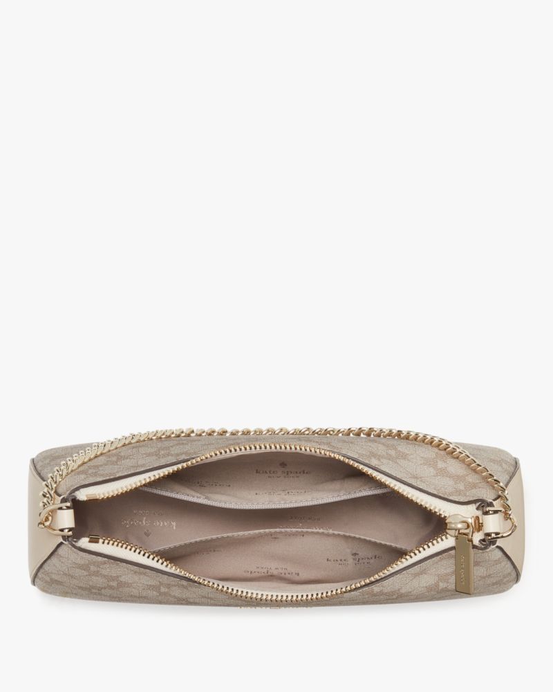 KateSpade Signature Spade Flower Medium Convertible Crossbody Dark Beige Multi