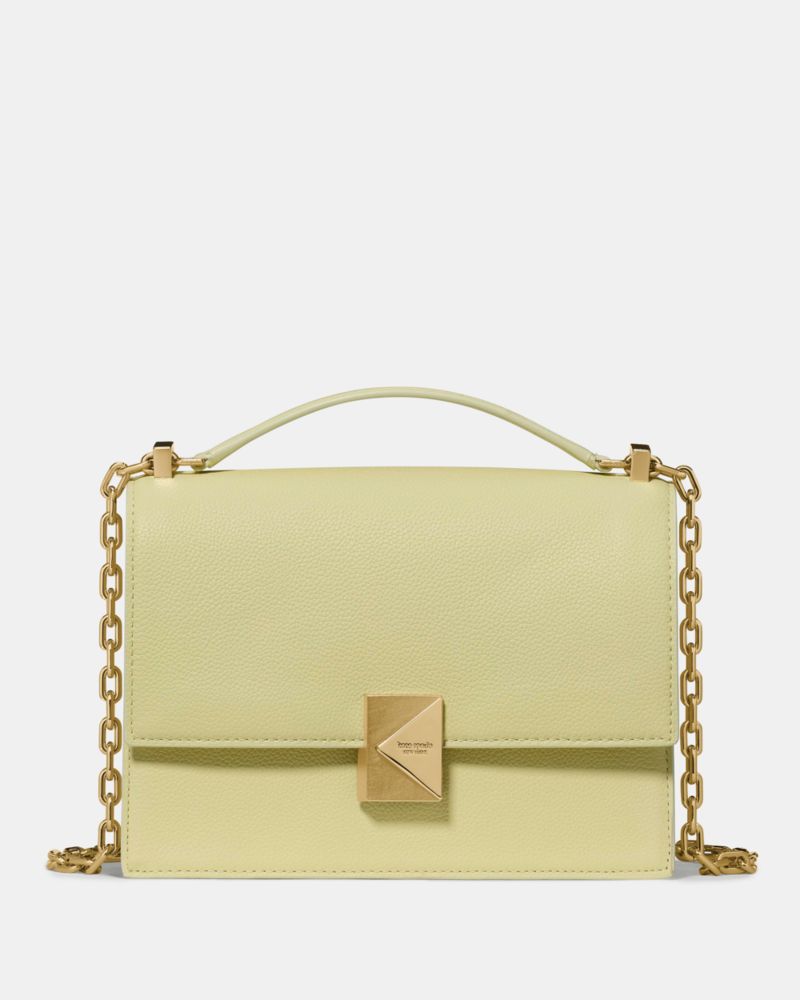 KateSpade Deco Chain Shoulder Bag Pale Citron