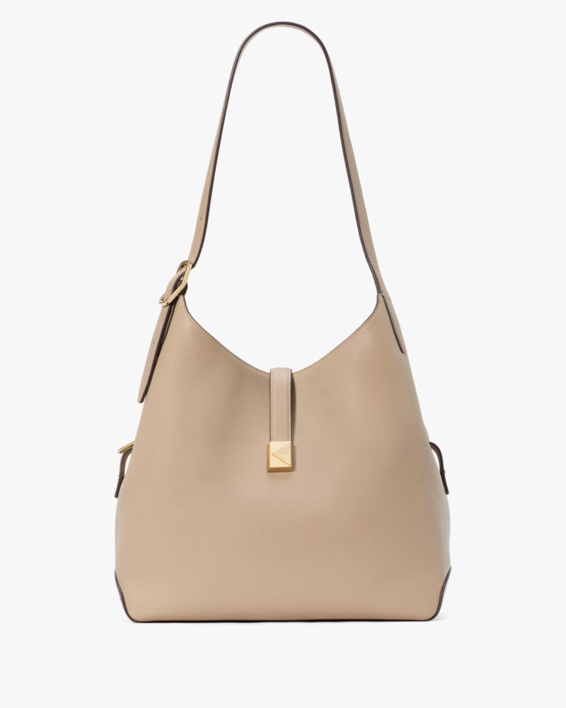 KateSpade Deco Large Shoulder Bag Timeless Taupe