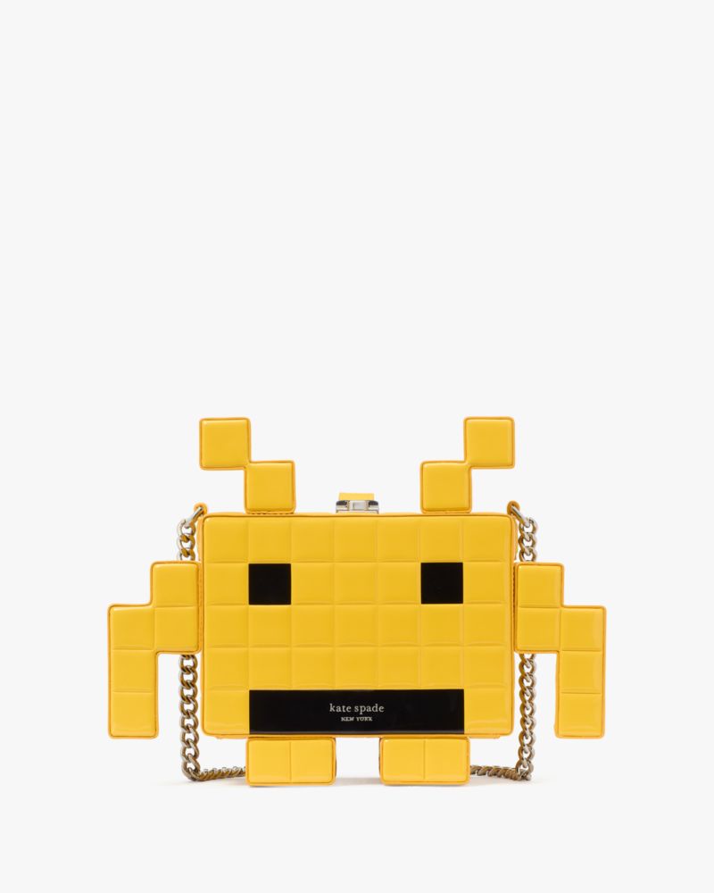KateSpade Space Invaders X Kate Spade New York Patent 3d Alien Crossbody Yellow Multi