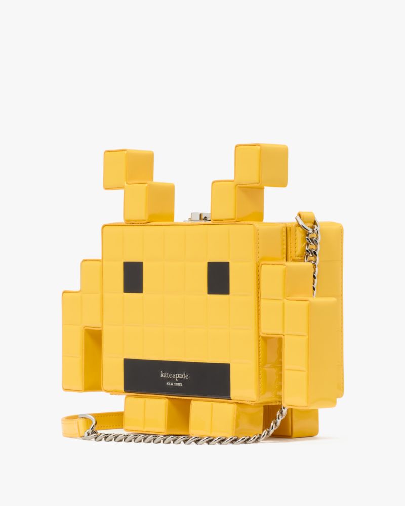 KateSpade Space Invaders X Kate Spade New York Patent 3d Alien Crossbody Yellow Multi