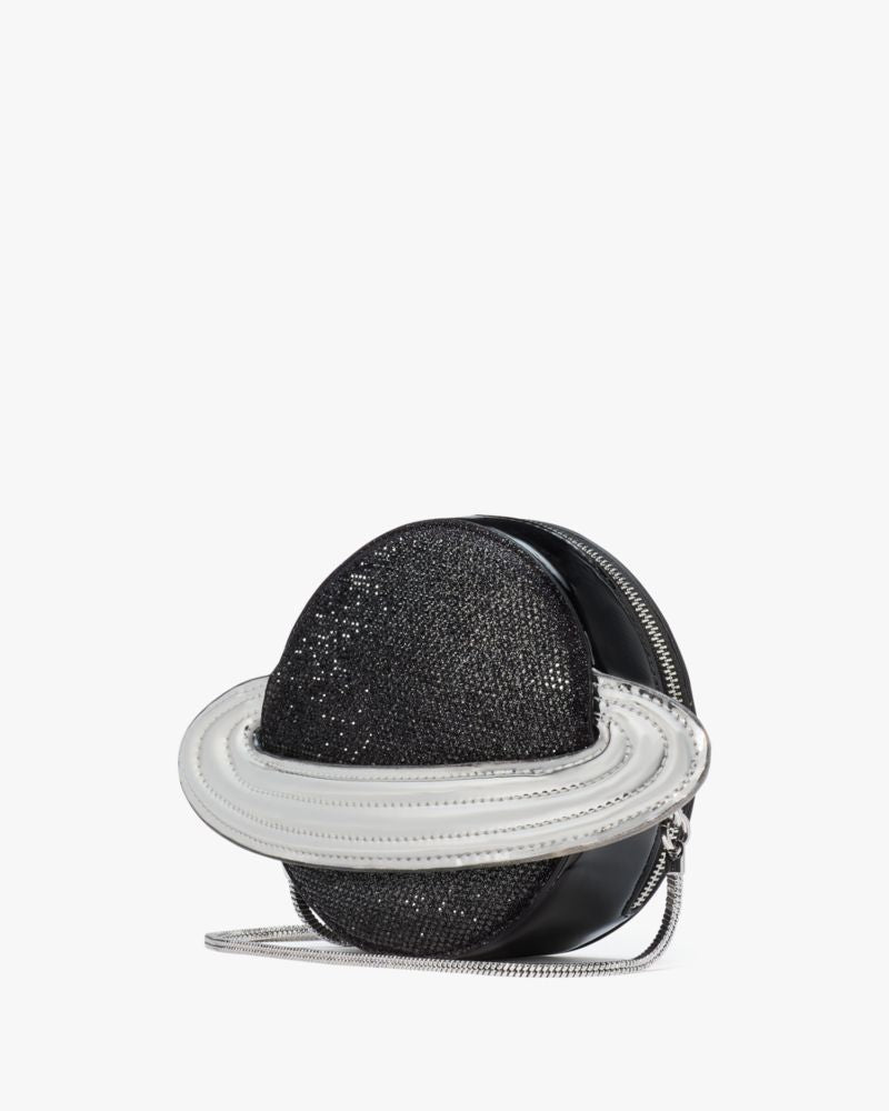 KateSpade Spaced Out Embellished Metallic Micro Crossbody Black Multi