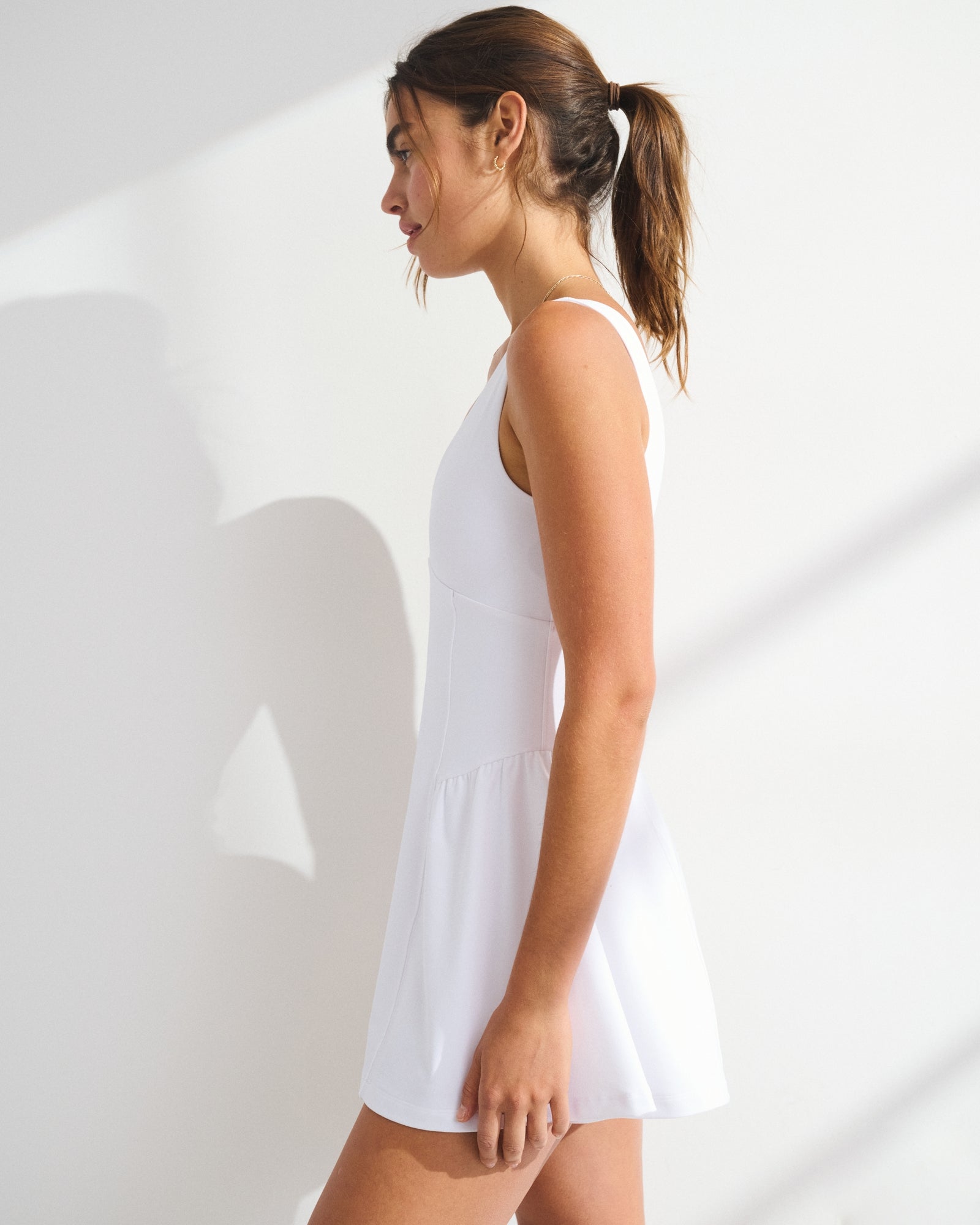 Abercrombie YPB sculptLUX V-Neck Flirty Mini Dress