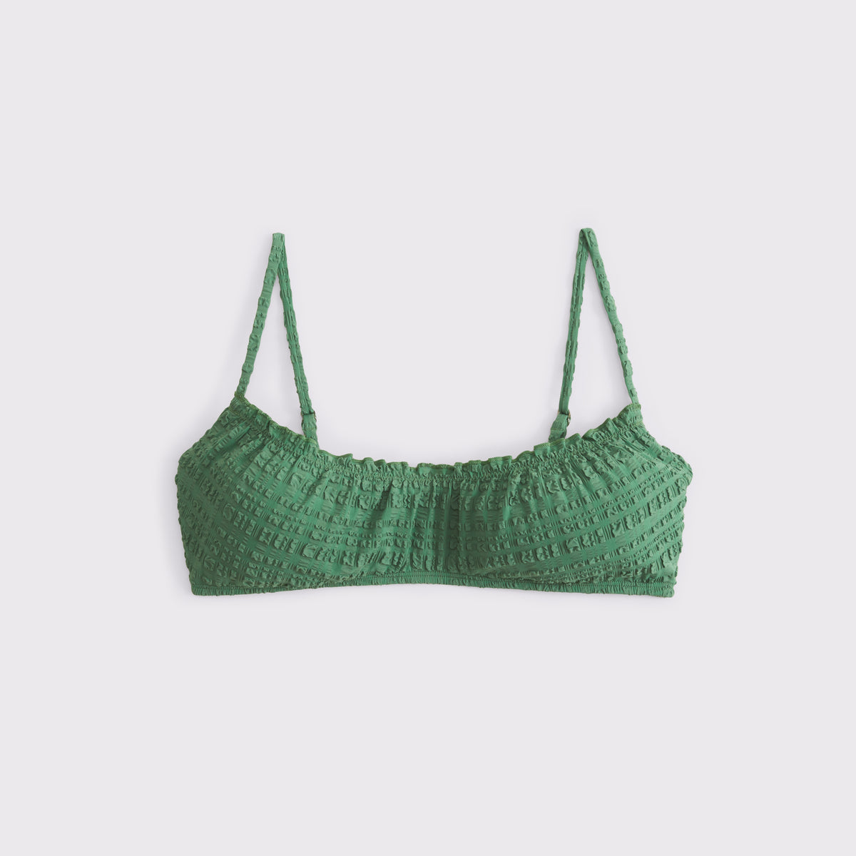Abercrombie Gingham Ruffle Bralette Bikini Top