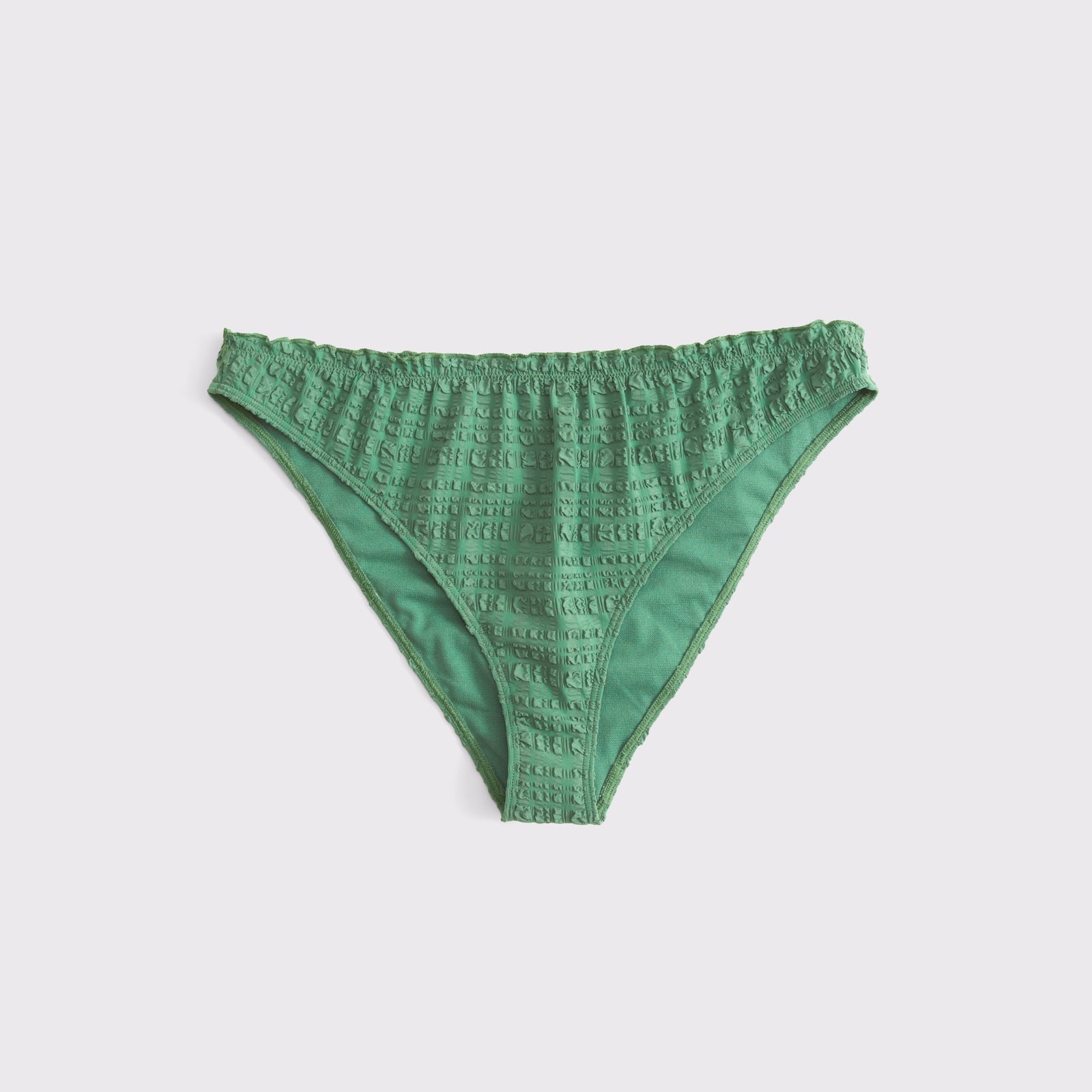 Abercrombie Mid Rise Gingham Moderate Bikini Bottom