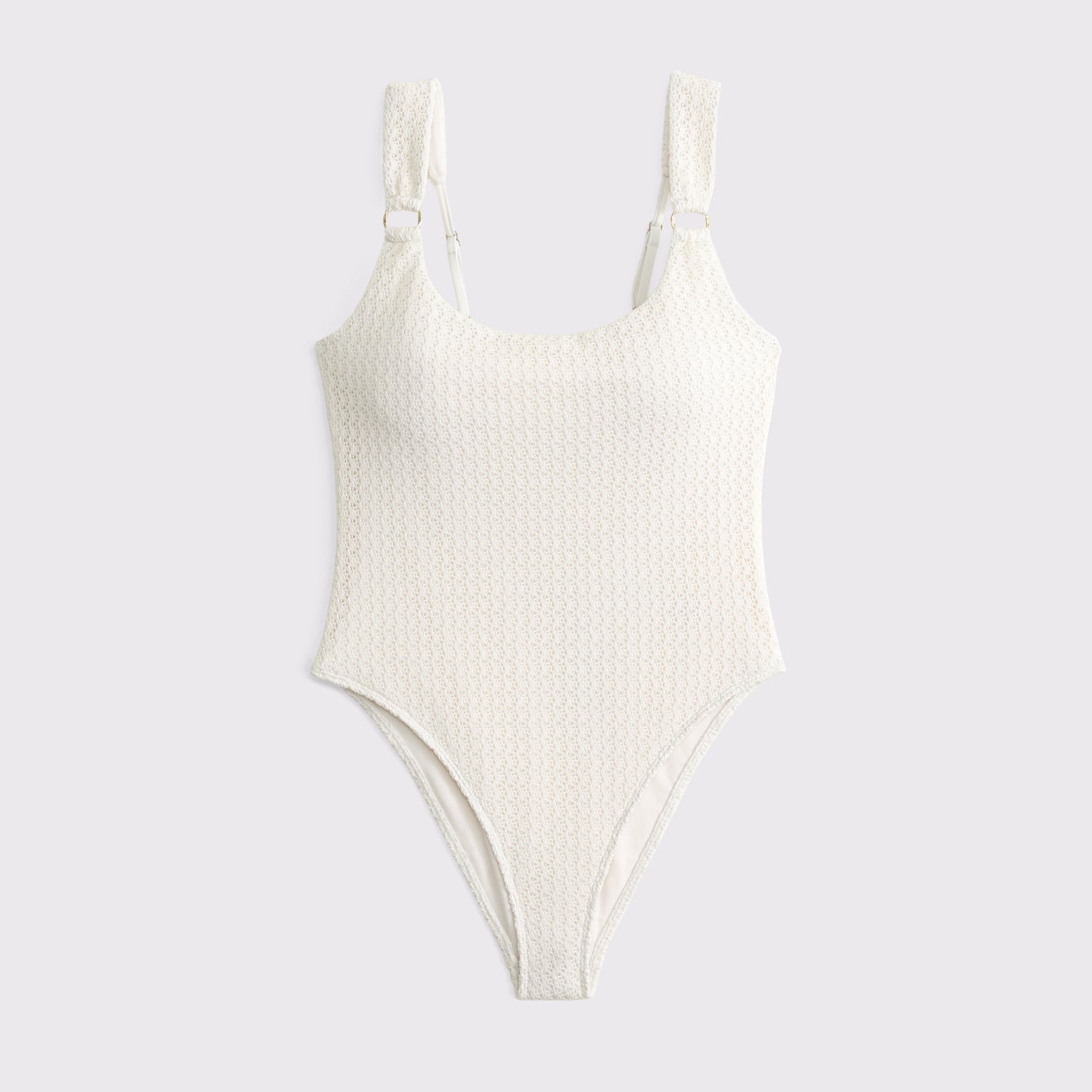 Abercrombie Crochet-Style Scoop Neck One Piece Swimsuit