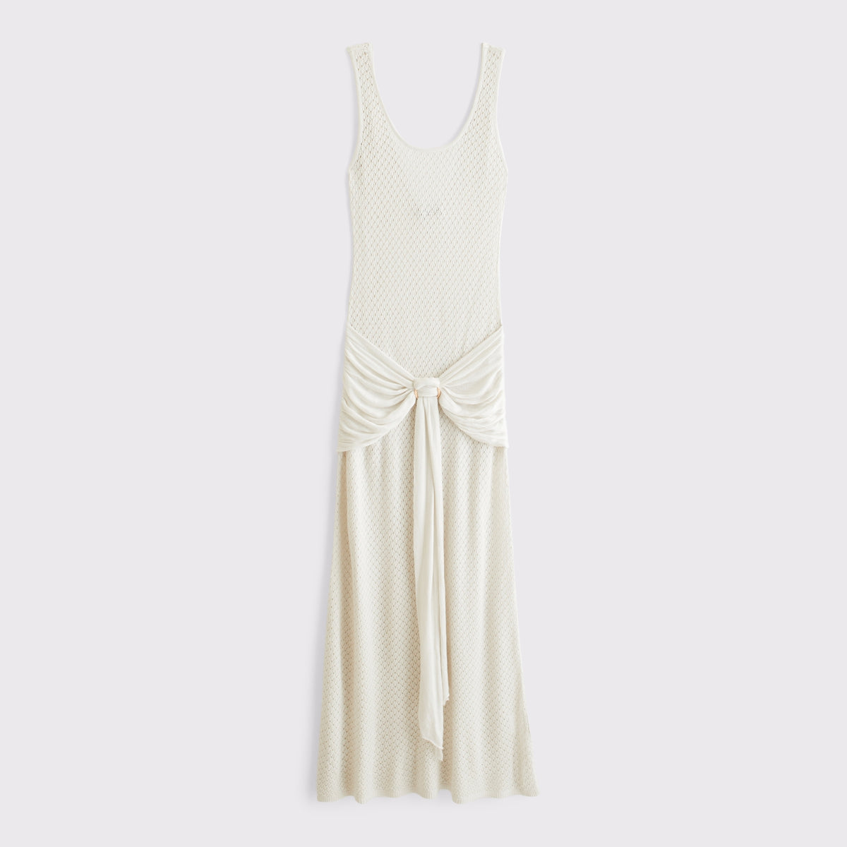 Abercrombie Draped Crochet-Style Maxi Dress Coverup