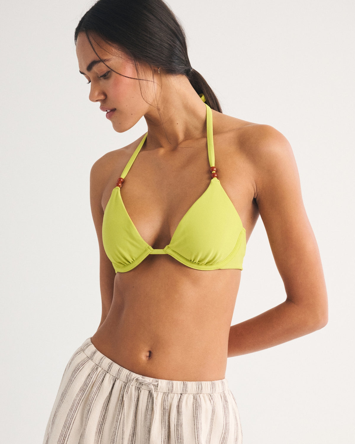 Abercrombie Halter Triangle Underwire Bikini Top