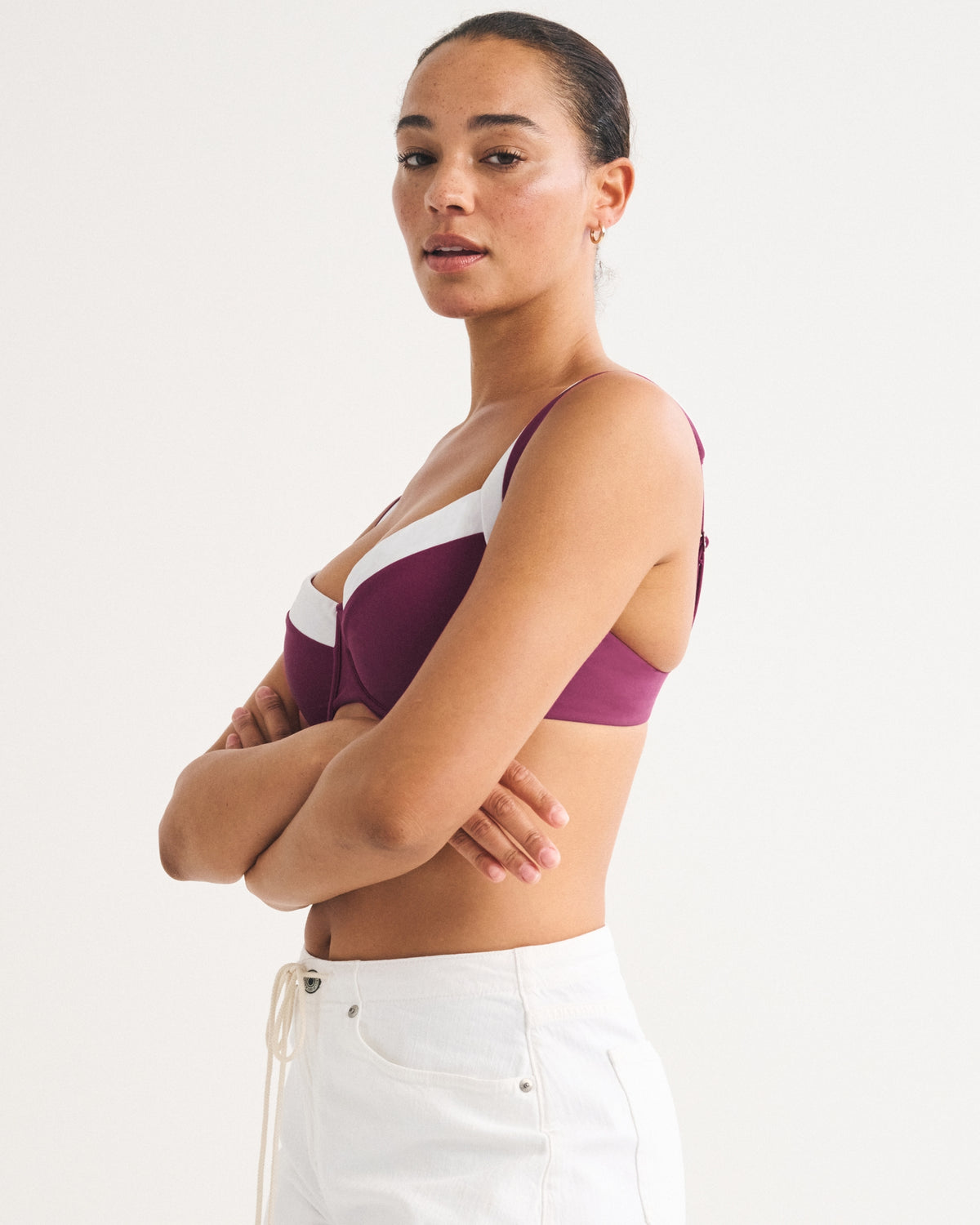Abercrombie Curve Love Wide Strap Underwire Bikini Top
