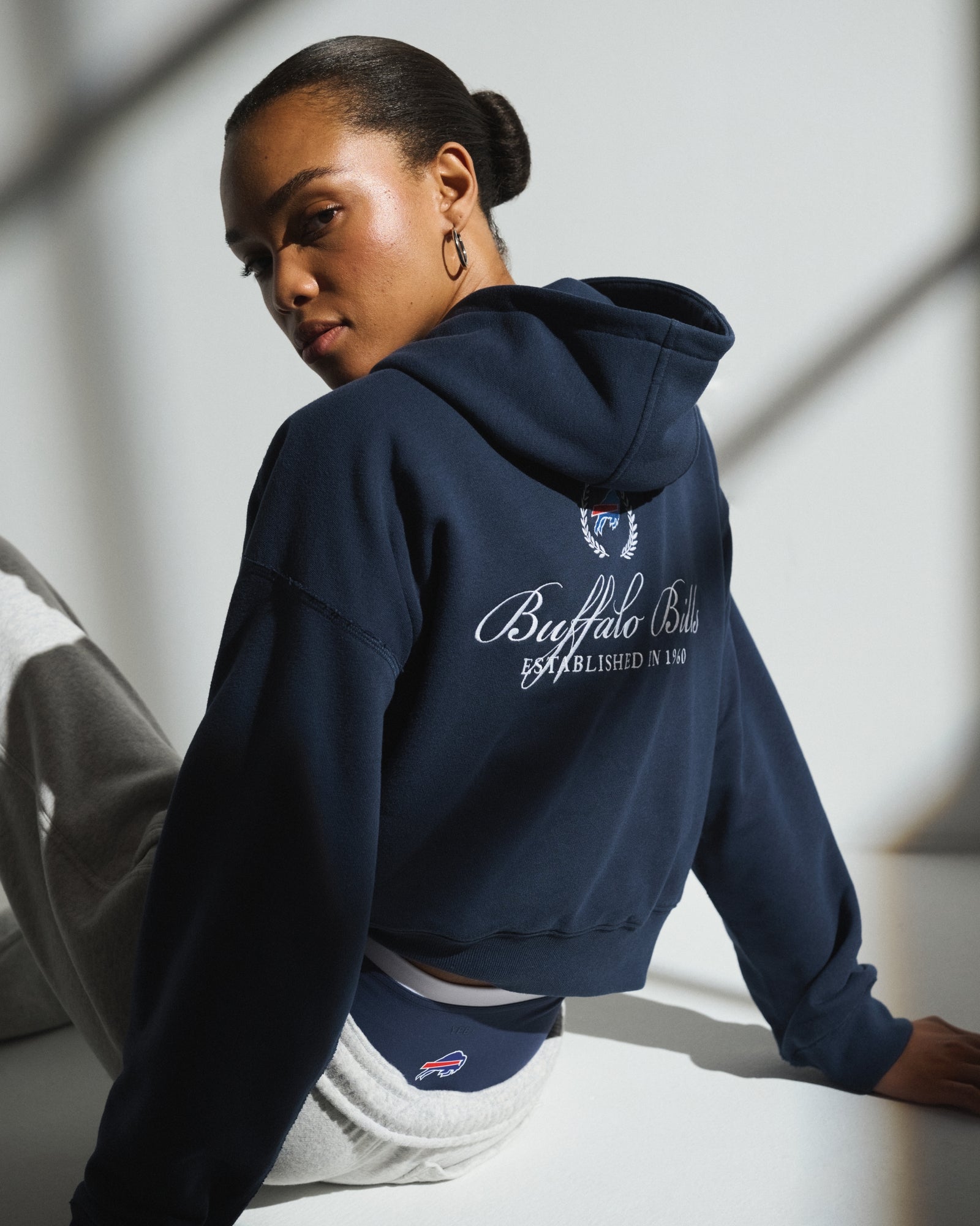 Abercrombie YPB On The Go 6AM Buffalo Bills Full-Zip Hoodie