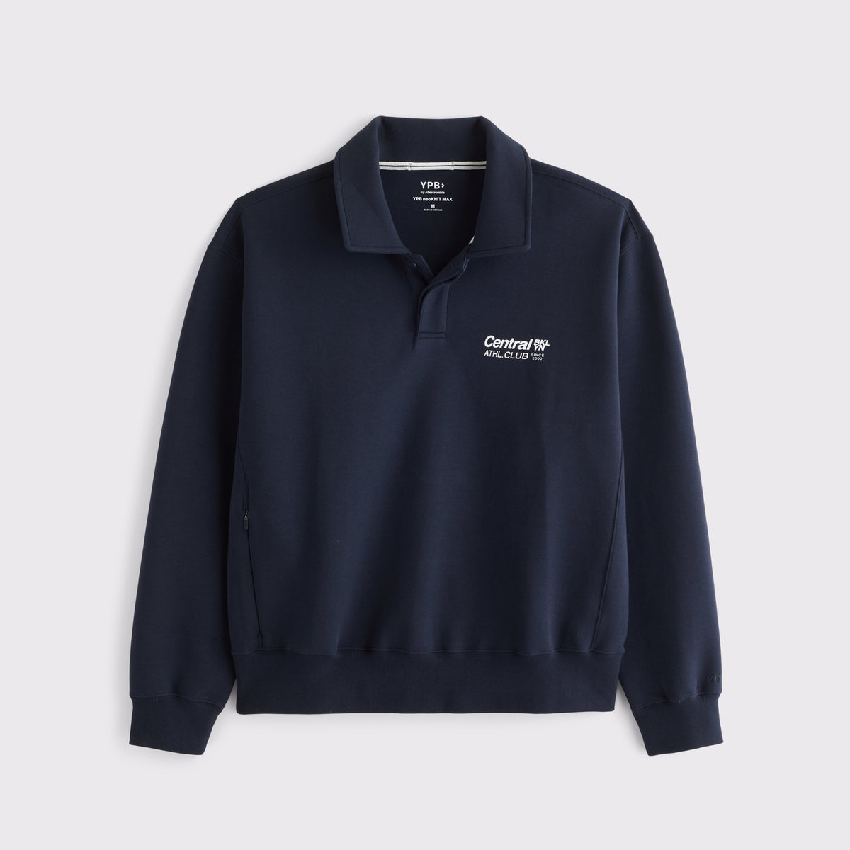 Abercrombie YPB Neoknit MAX Polo Sweatshirt