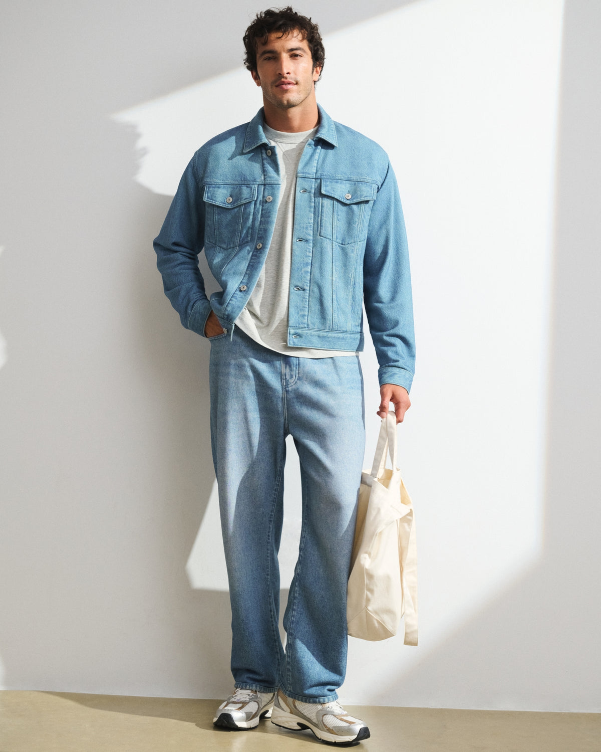 Abercrombie YPB On the Go Travel Terry Trucker Jacket