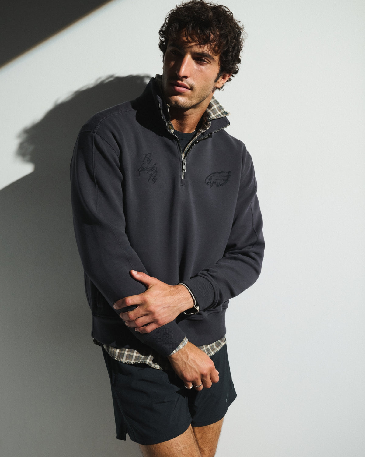 Abercrombie Baltimore Ravens Neoknit MAX Half-Zip Sweatshirt