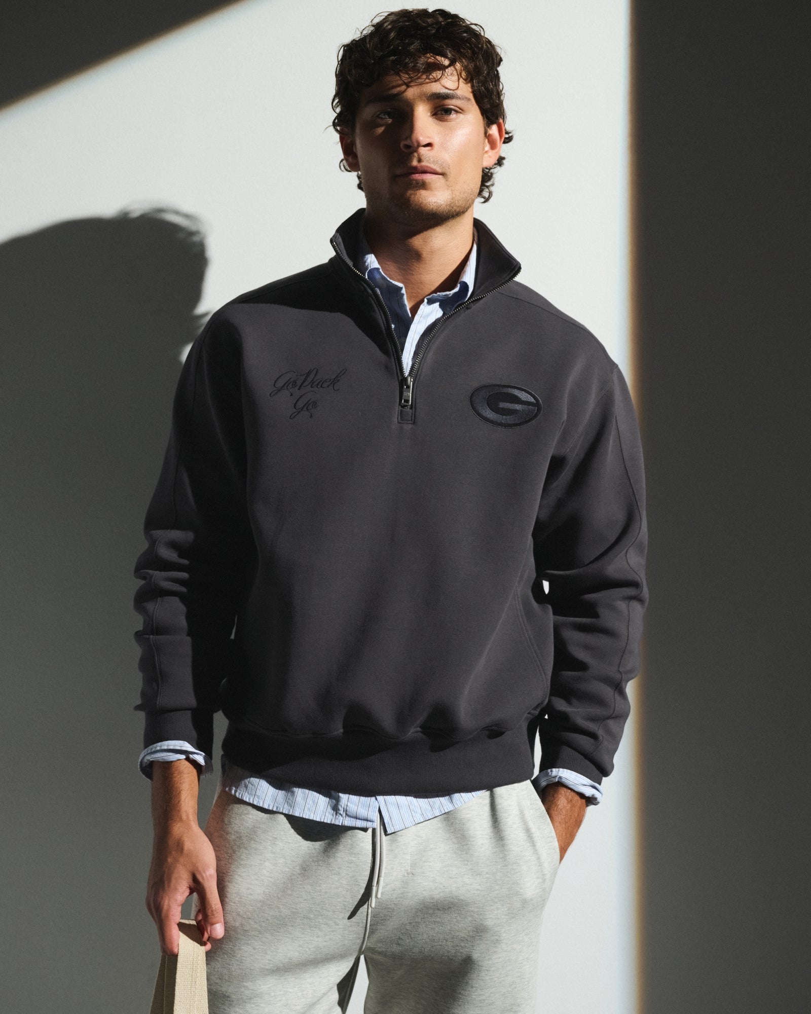 Abercrombie Baltimore Ravens Neoknit MAX Half-Zip Sweatshirt
