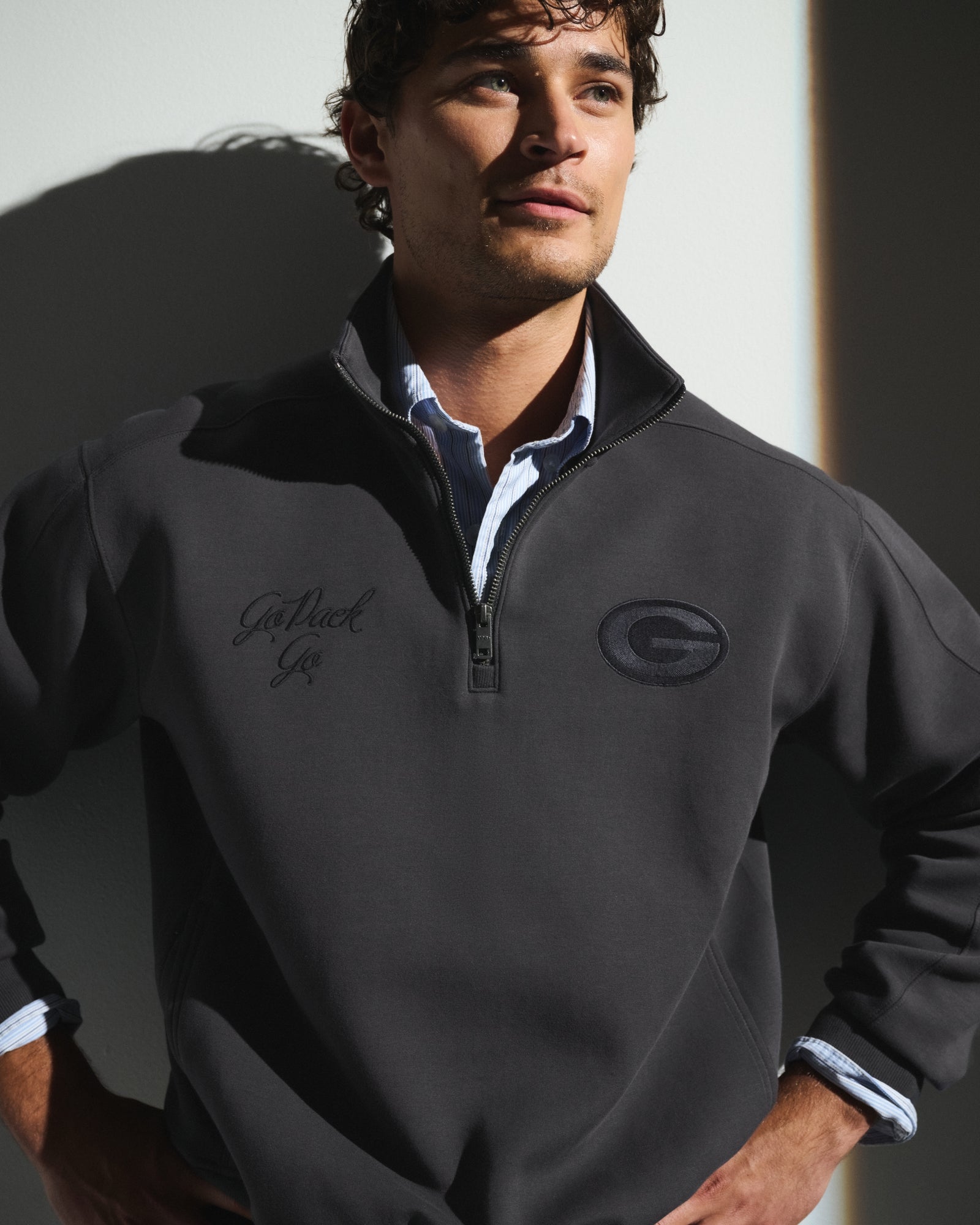 Abercrombie Baltimore Ravens Neoknit MAX Half-Zip Sweatshirt