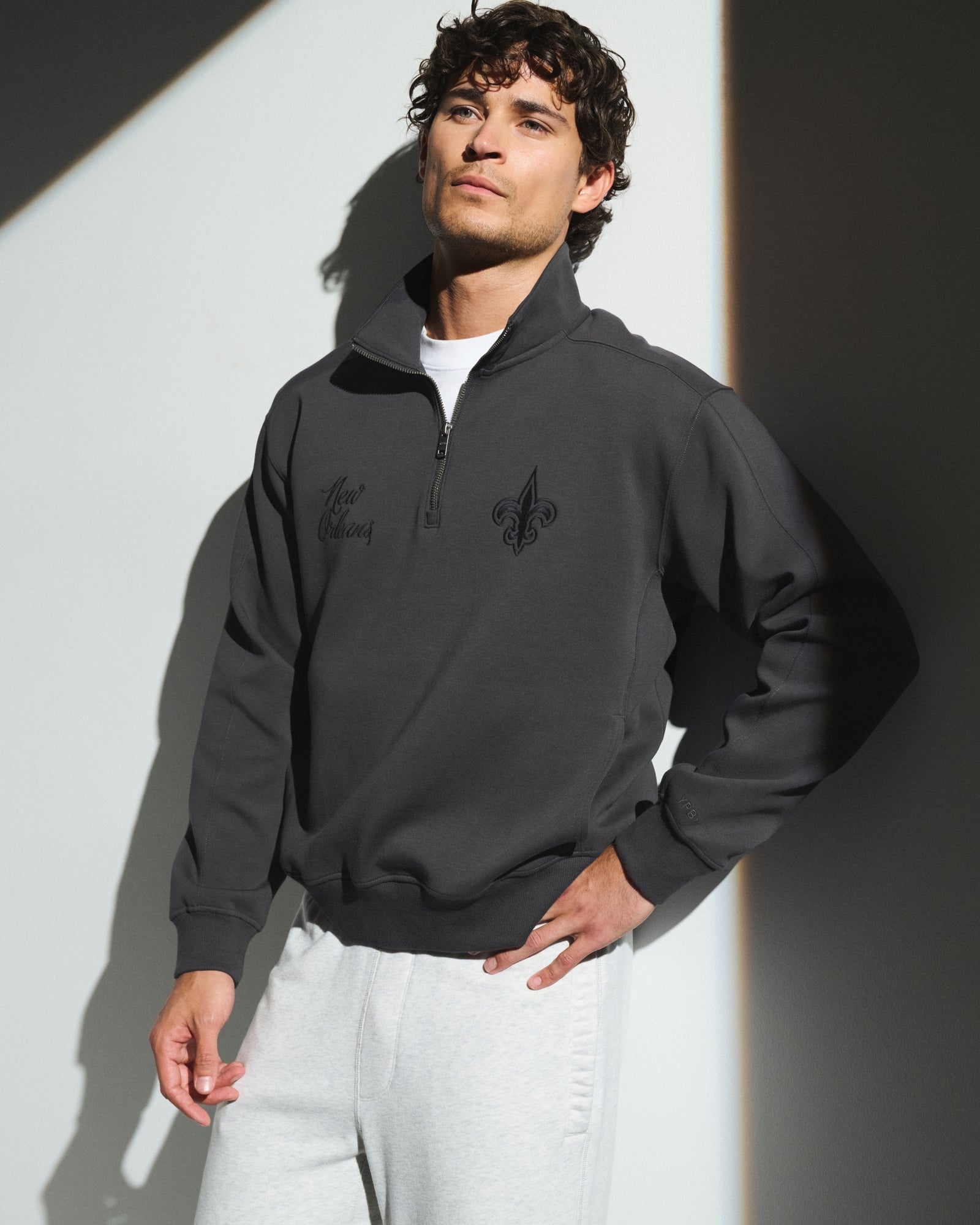 Abercrombie Baltimore Ravens Neoknit MAX Half-Zip Sweatshirt