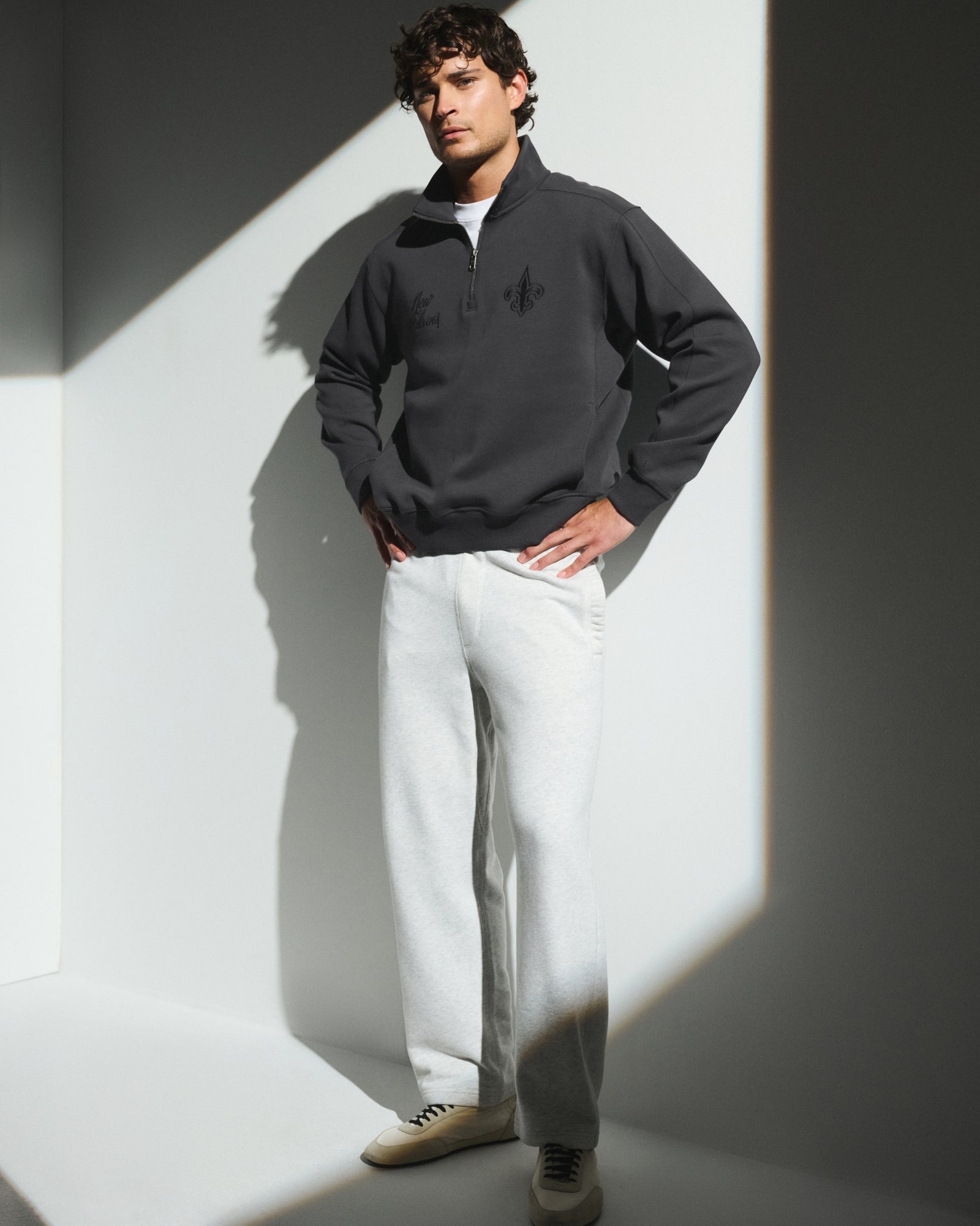 Abercrombie Baltimore Ravens Neoknit MAX Half-Zip Sweatshirt