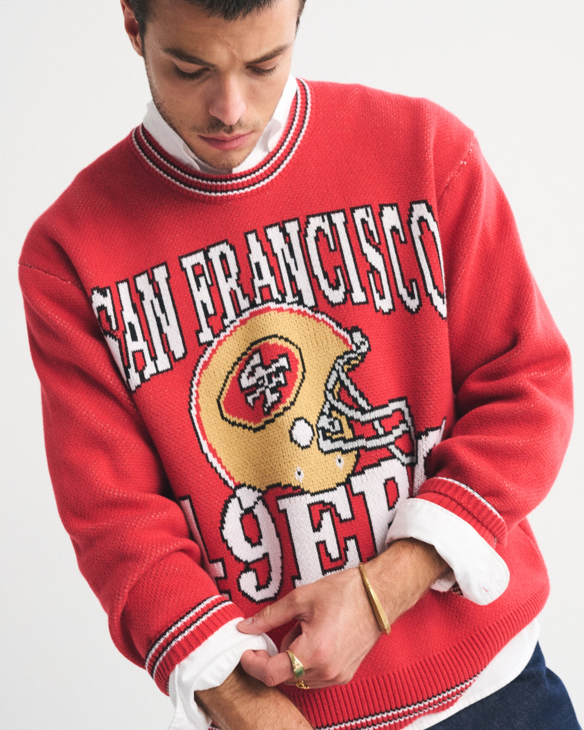Abercrombie San Francisco 49ers Crew Sweater