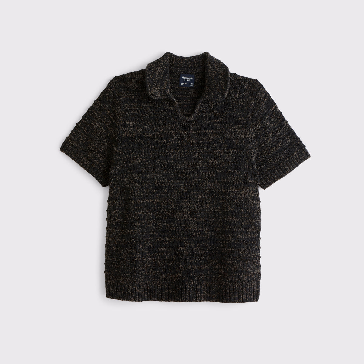 Abercrombie Textural Johnny Collar Sweater Polo
