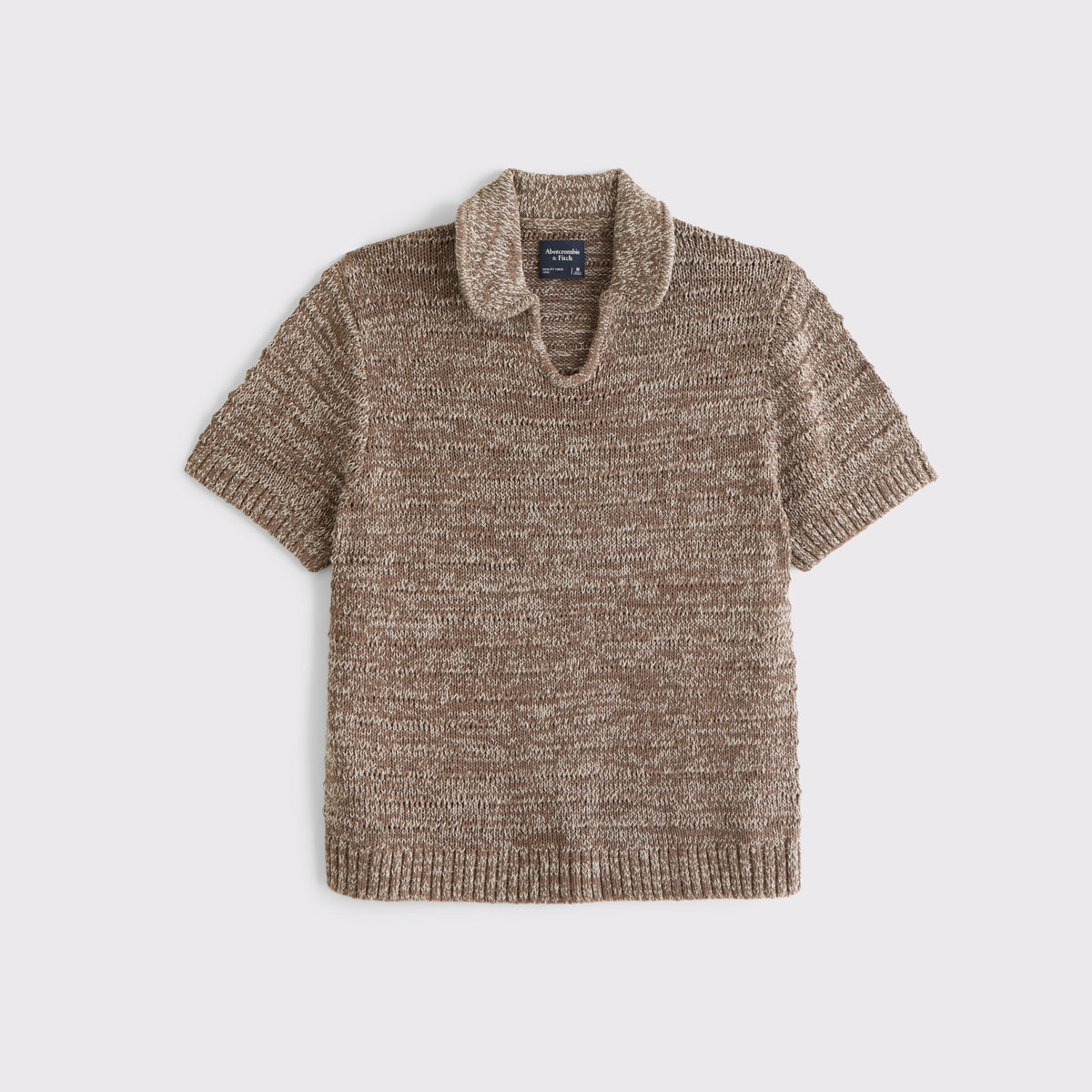 Abercrombie Textural Johnny Collar Sweater Polo