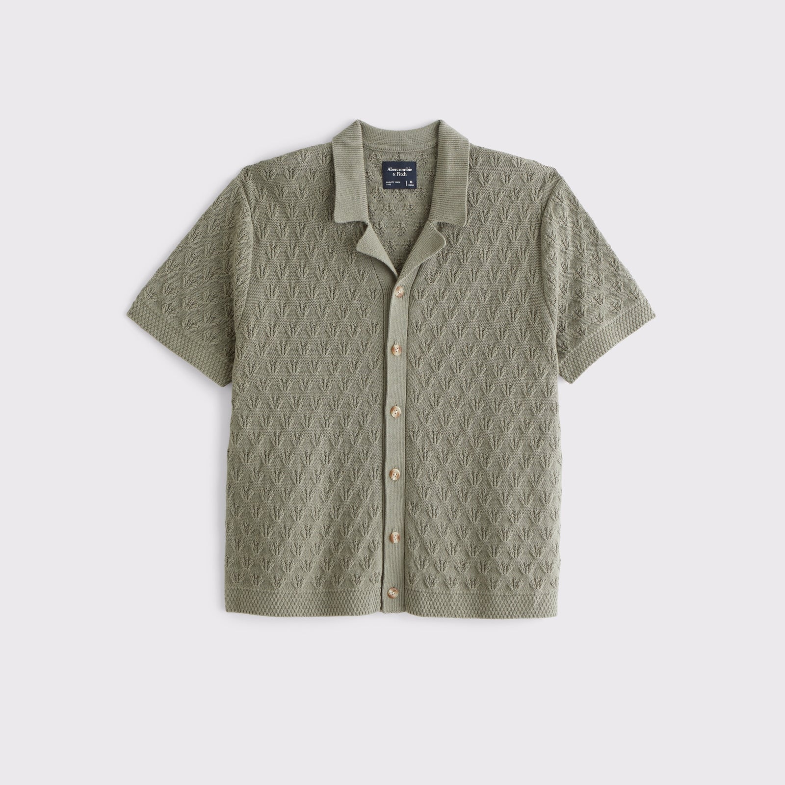 Abercrombie 100% Cotton Button-Through Sweater Polo