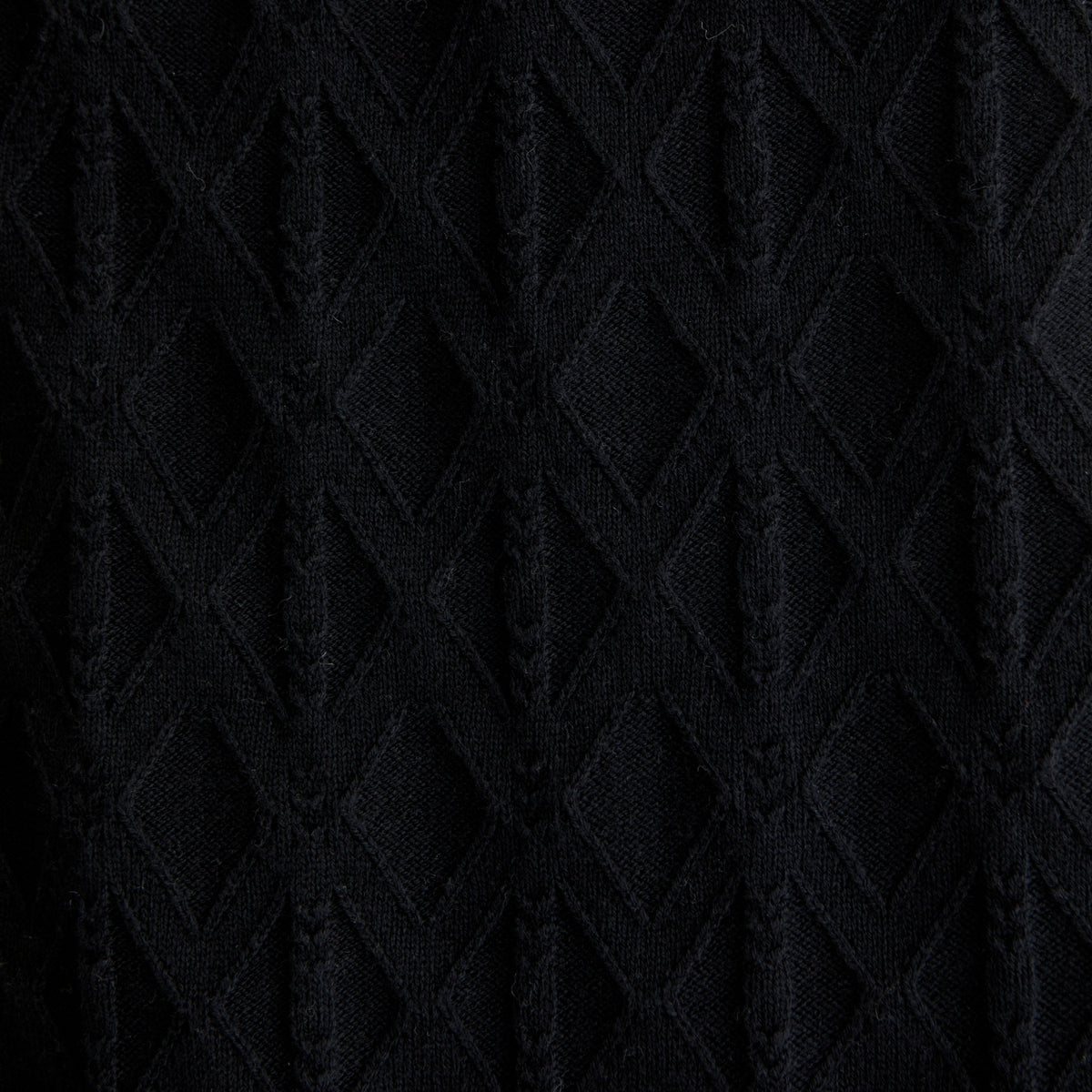 Abercrombie Diamond Stitch Button-Through Sweater Polo