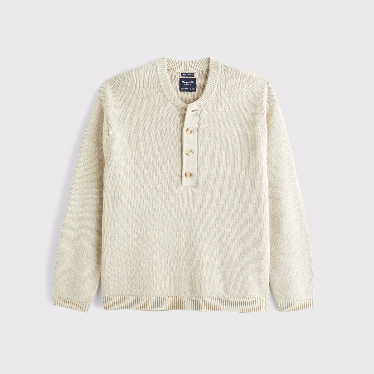 Abercrombie 100% Cotton Sweater Henley