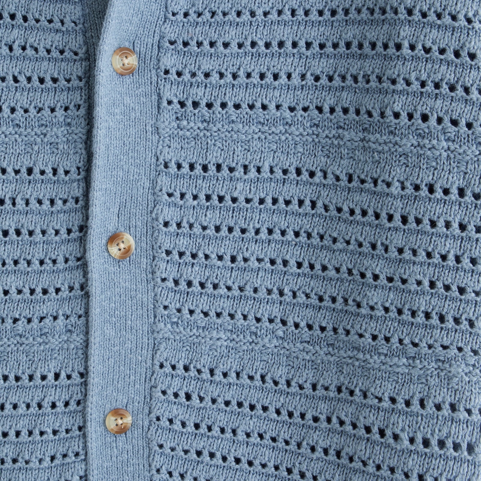 Abercrombie 100% Cotton Crochet-Style Button-Up Shirt