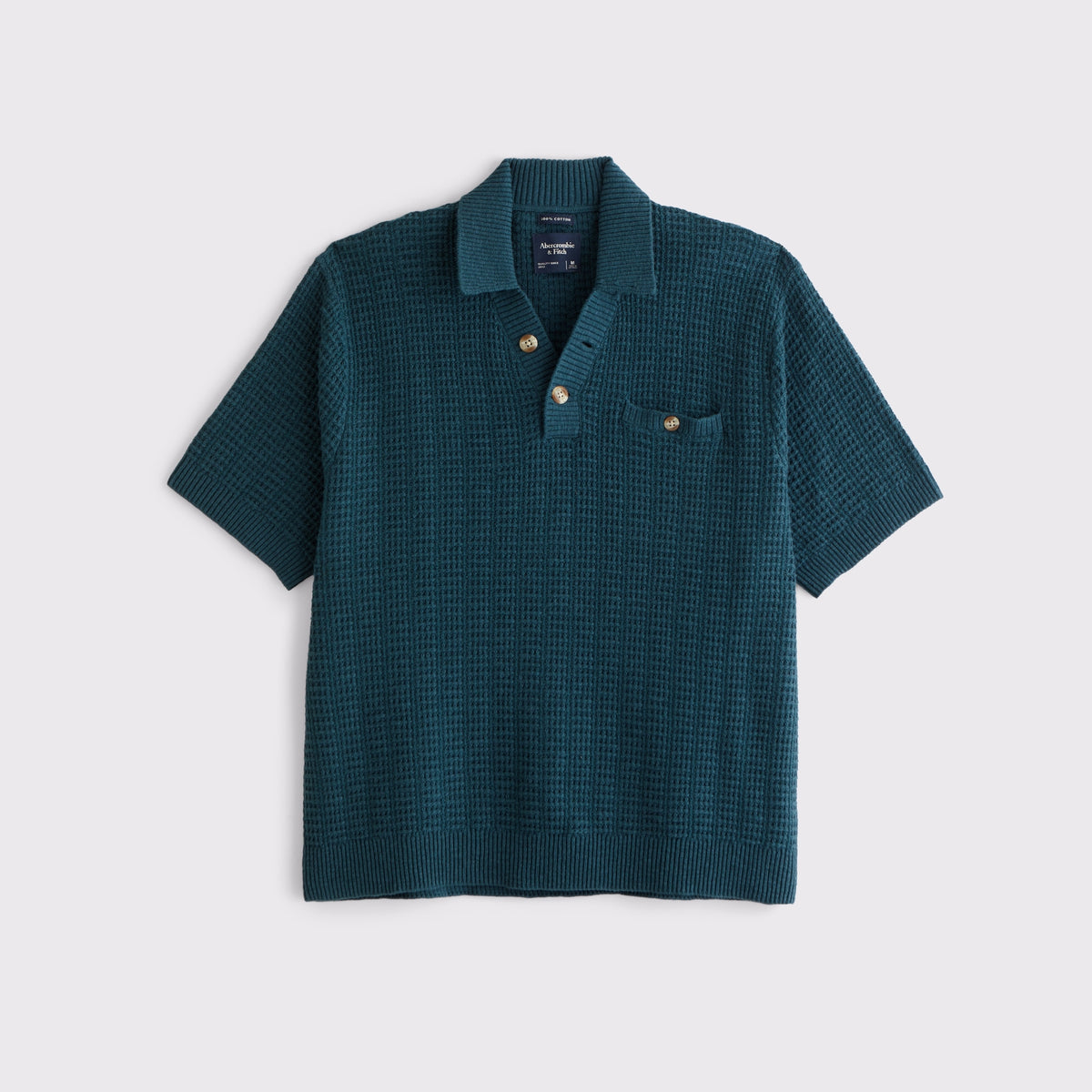 Abercrombie 100% Cotton 2-Button Sweater Polo