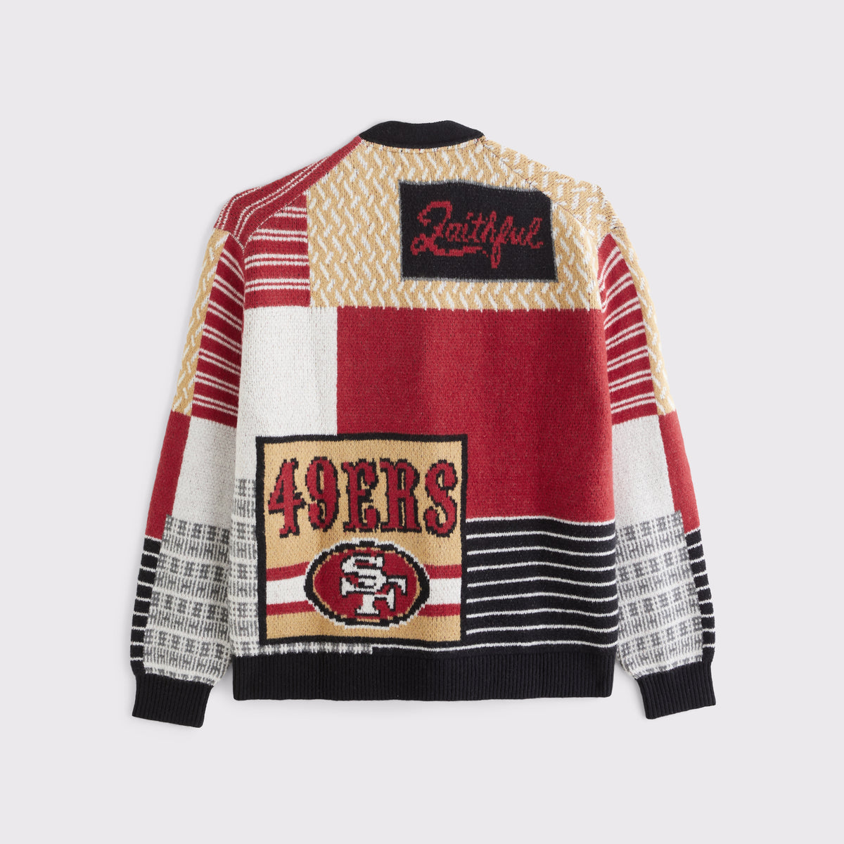 Abercrombie Philadelphia Eagles Patchwork Cardigan