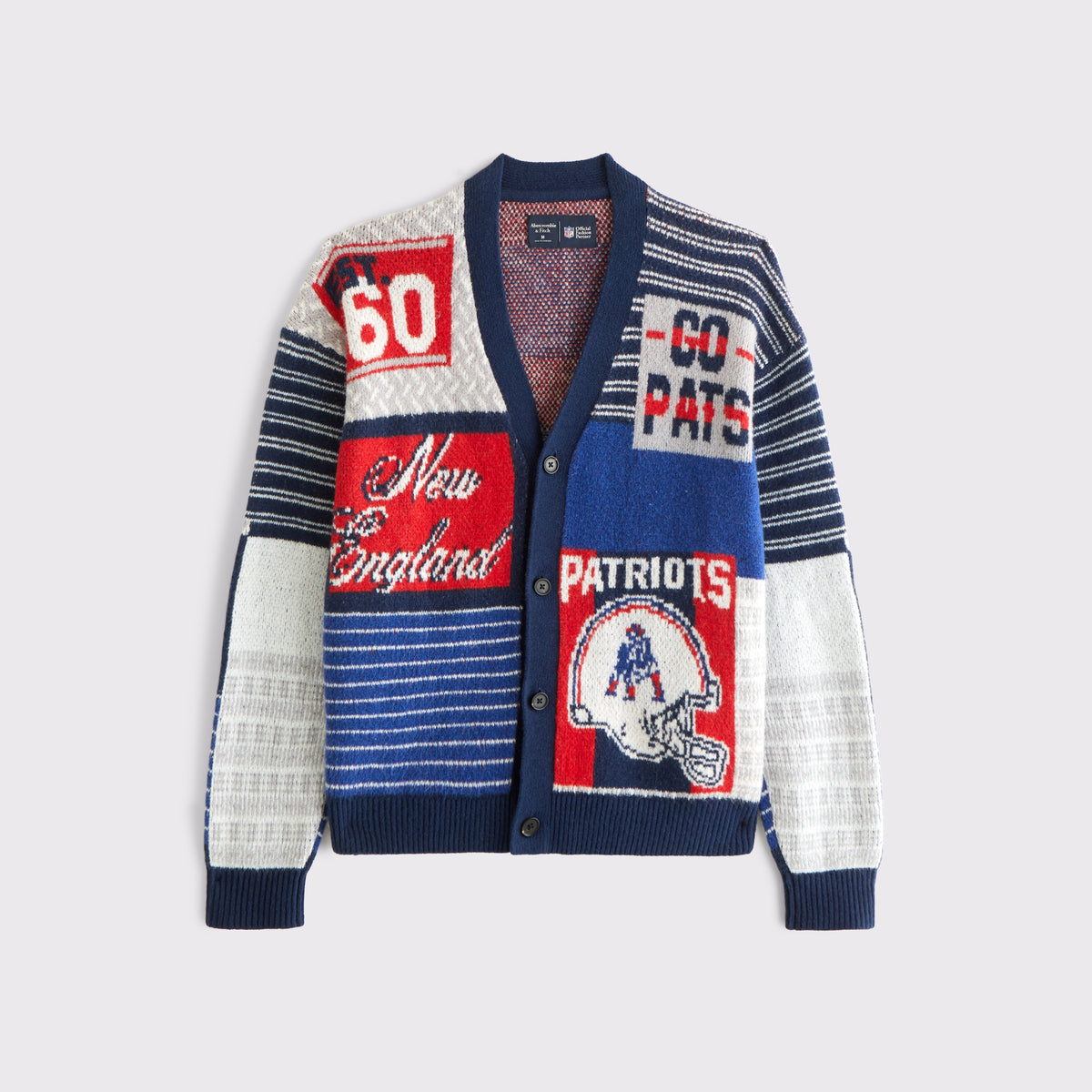 Abercrombie Philadelphia Eagles Patchwork Cardigan