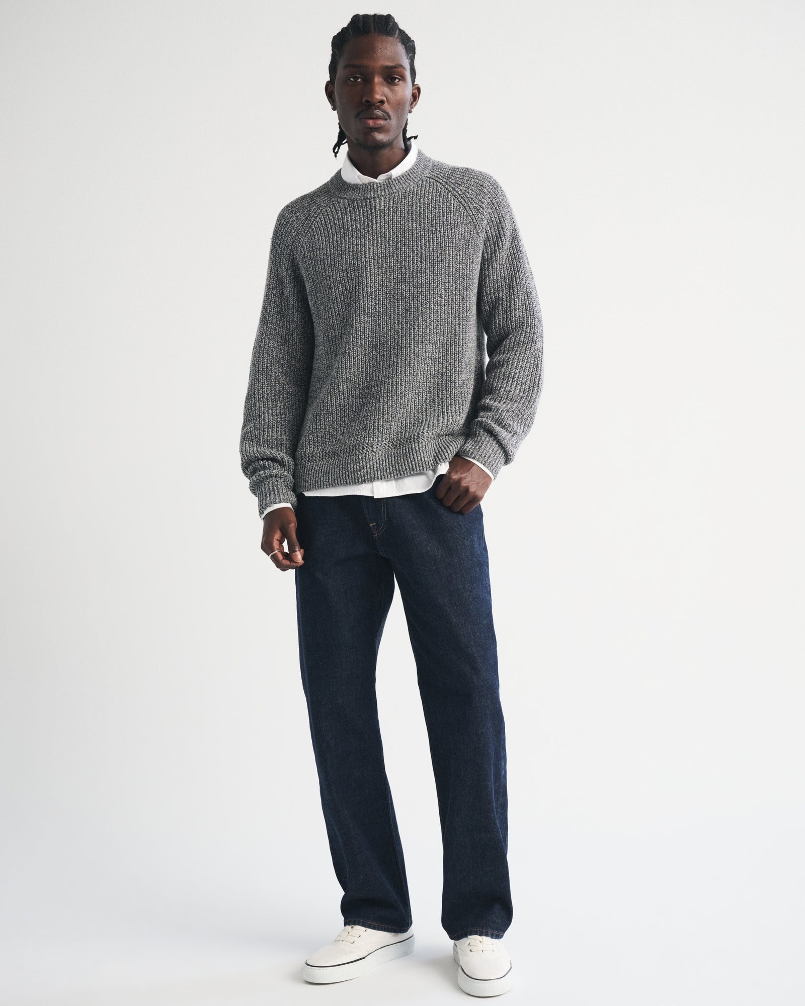 Abercrombie 100% Cotton Crew Sweater