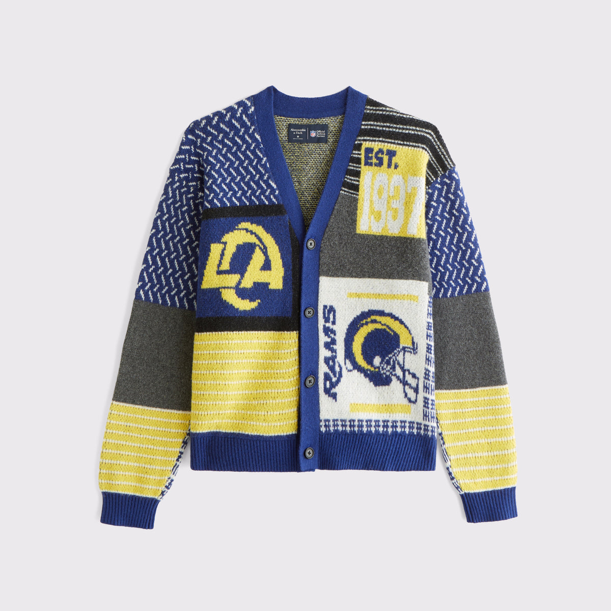 Abercrombie Philadelphia Eagles Patchwork Cardigan
