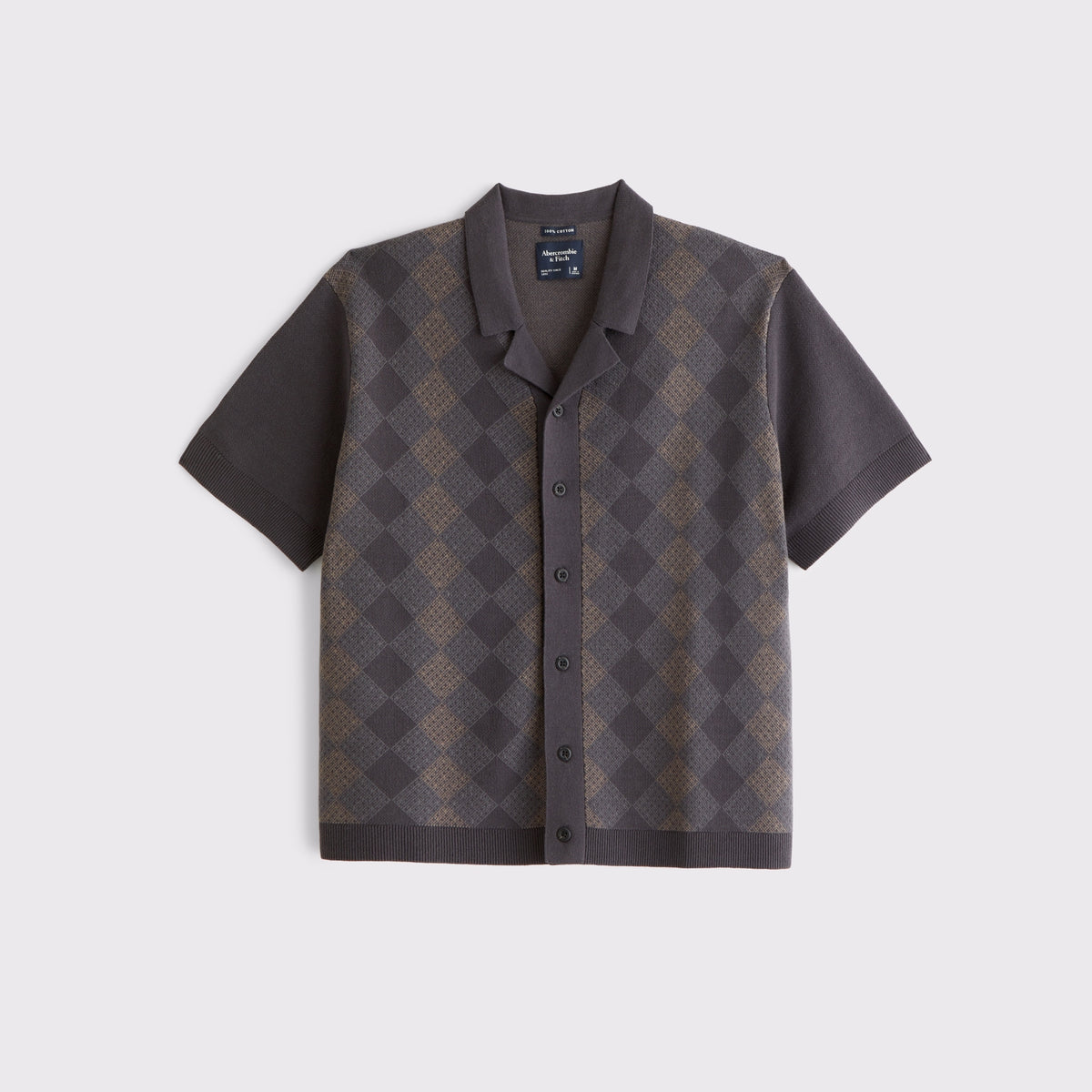 Abercrombie 100% Cotton Button-Through Sweater Polo
