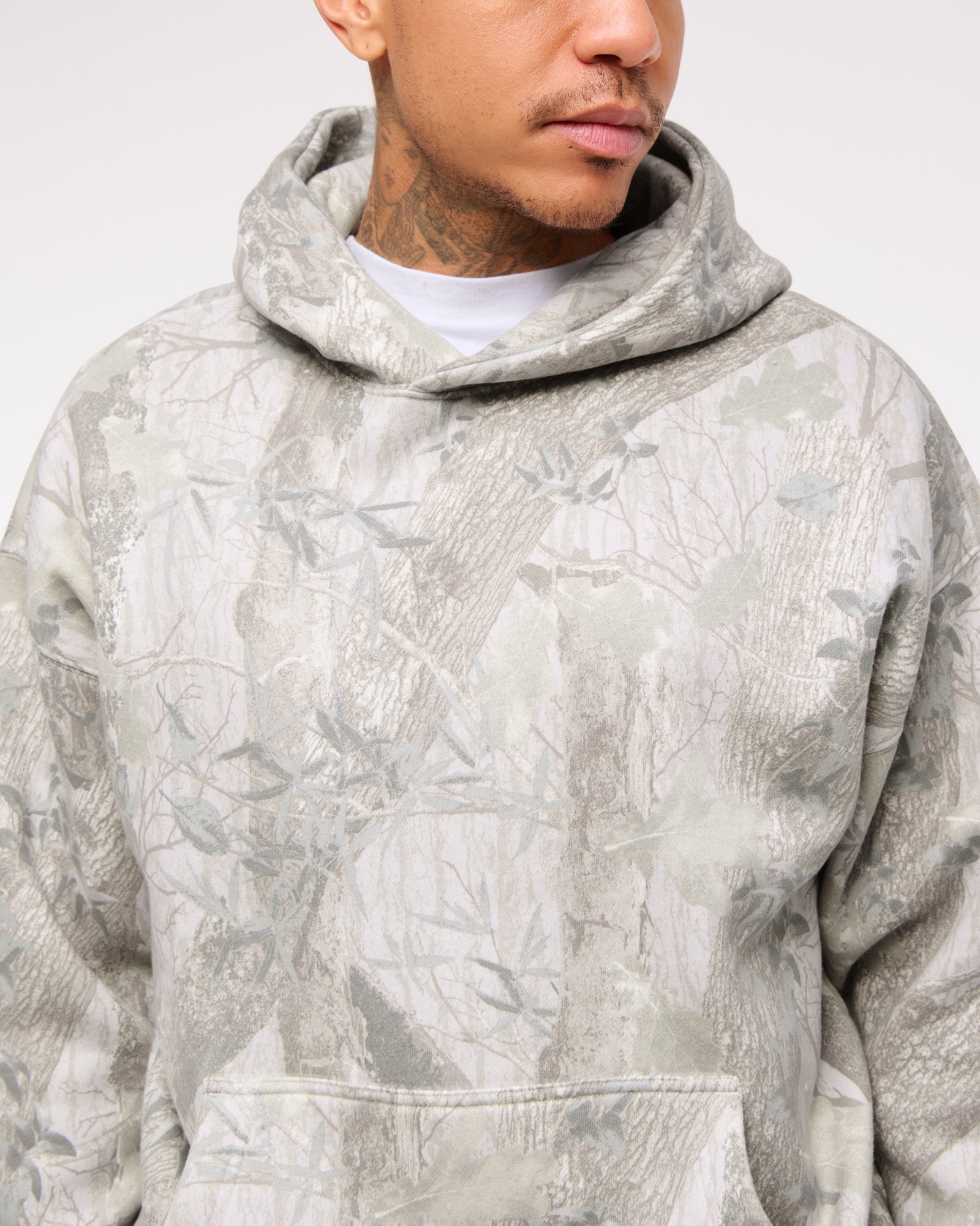 Abercrombie Essential Popover Camo Hoodie