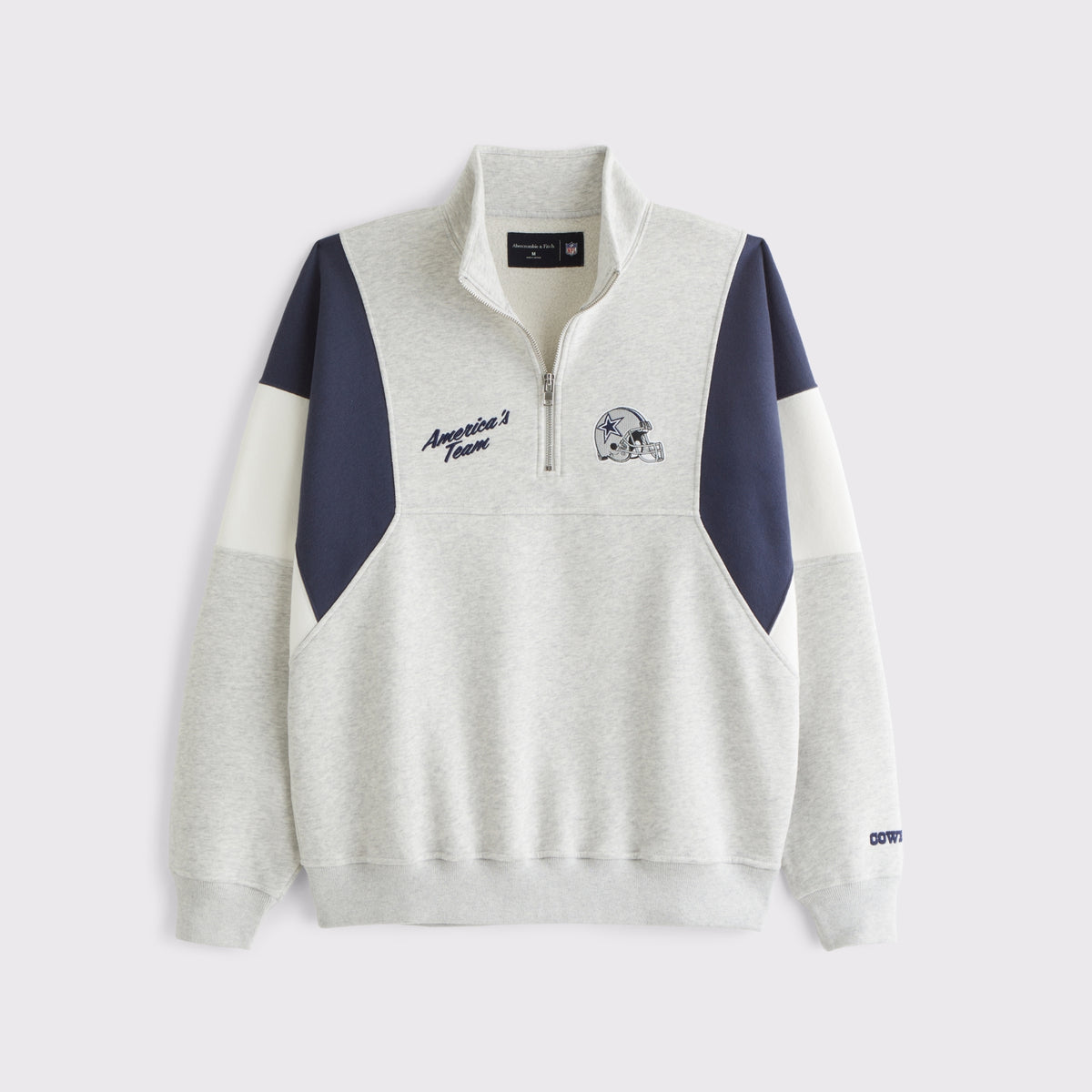 Abercrombie Dallas Cowboys Half-Zip Sweatshirt