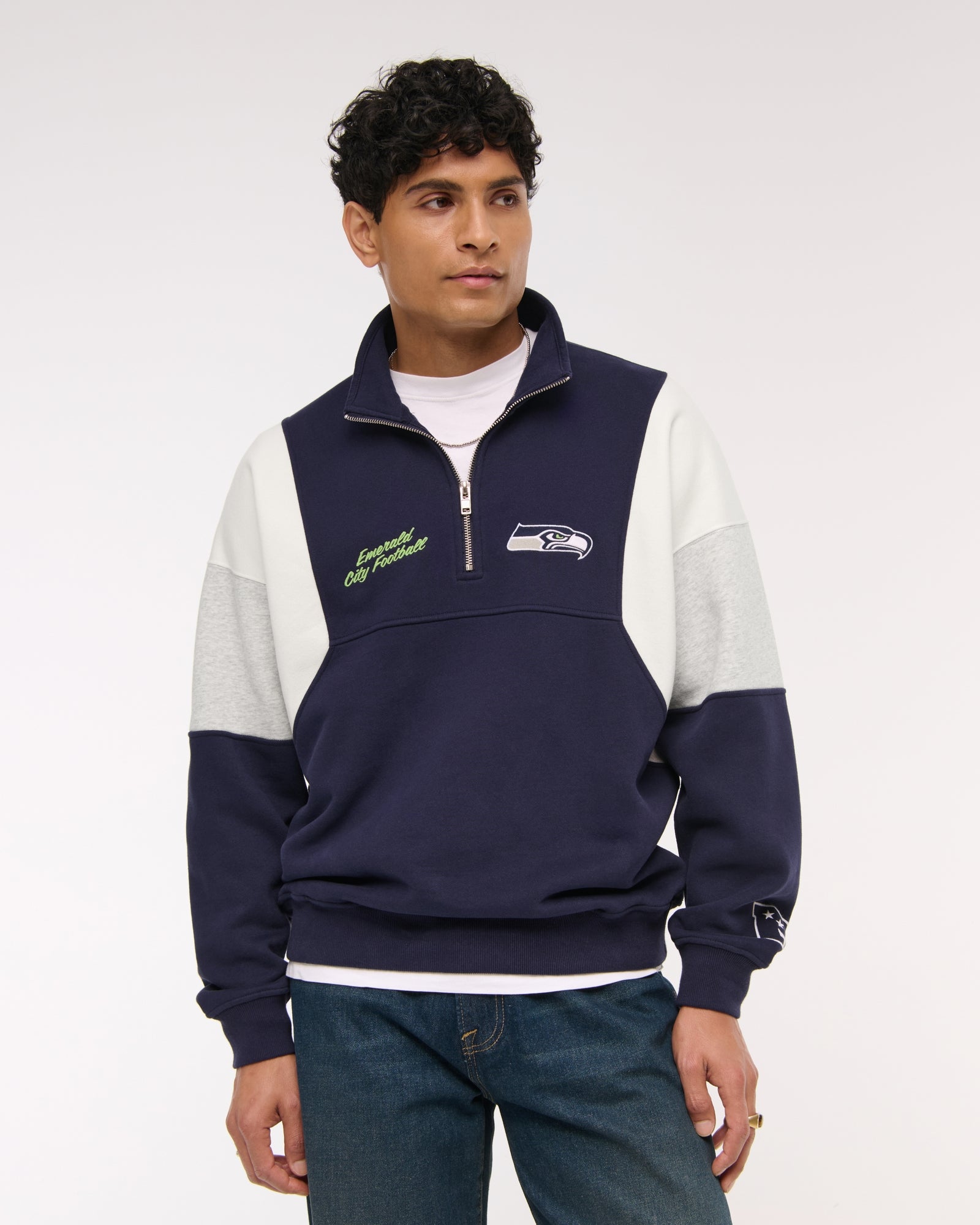 Abercrombie Dallas Cowboys Half-Zip Sweatshirt