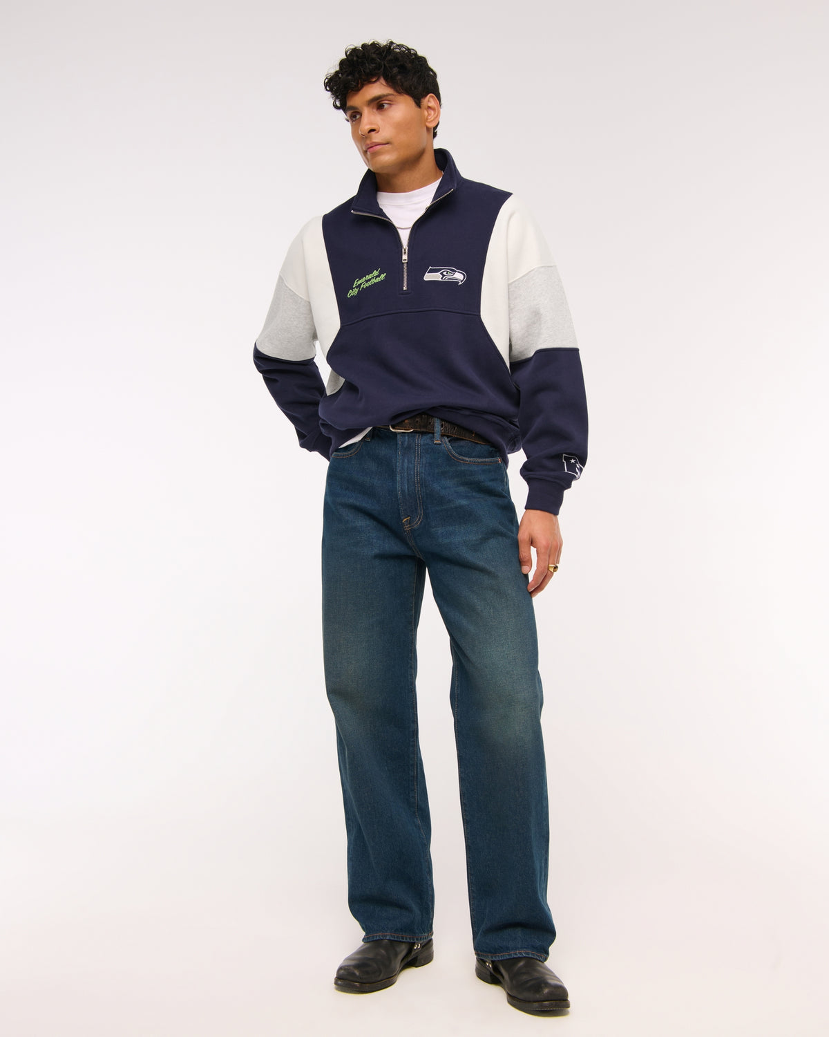 Abercrombie Dallas Cowboys Half-Zip Sweatshirt