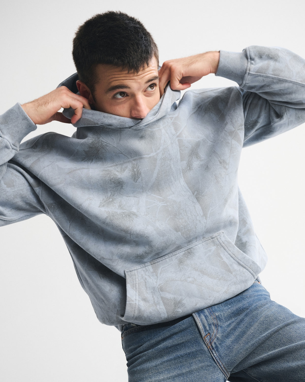 Abercrombie Essential Popover Camo Hoodie